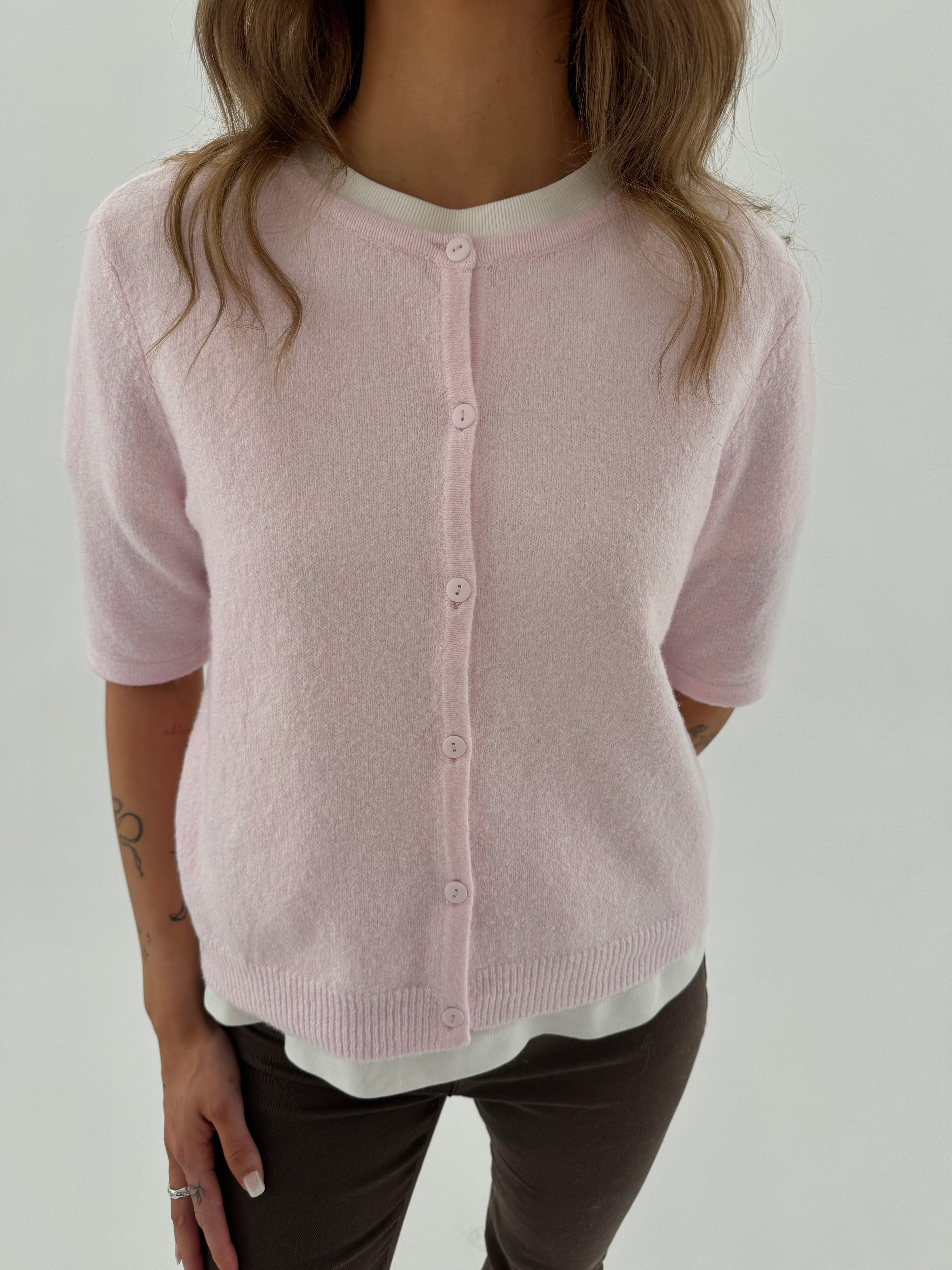 VMDOFFY Knit Cardigan - Pink-A-Boo