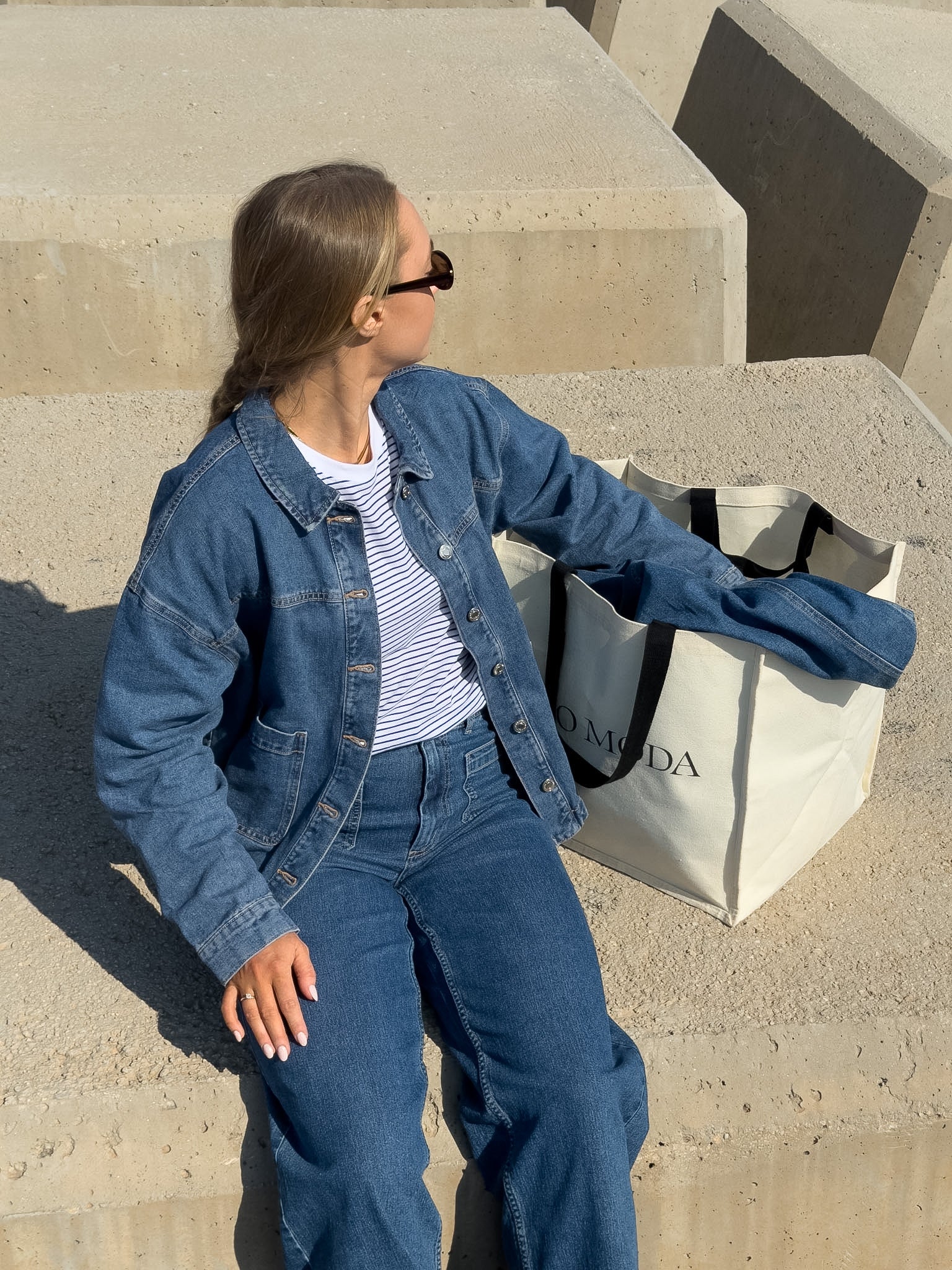 VMJAMIE Denim Jacket - Medium Blue Denim