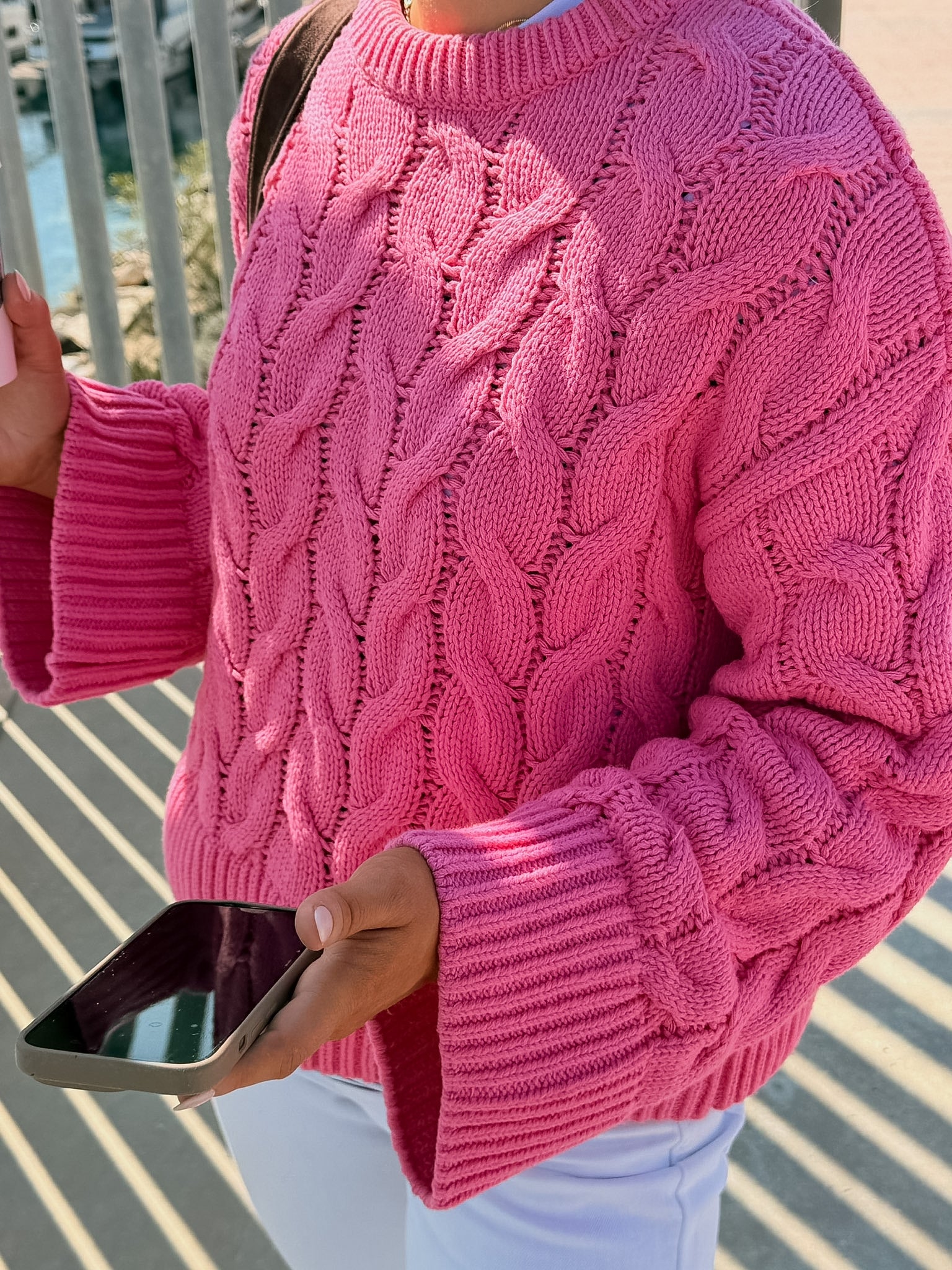 VMSVEA THEA PULLOVER - Pink Cosmos