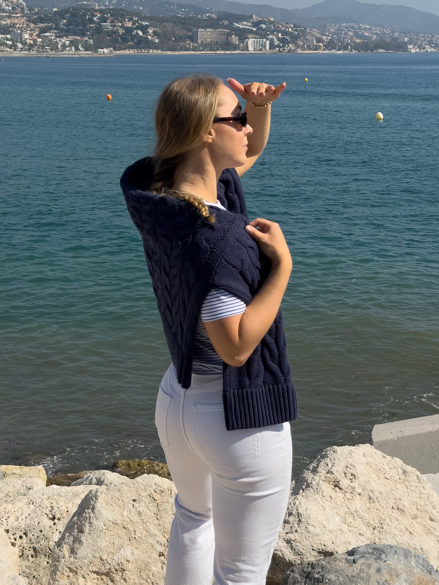 VMSVEA Knit Cardigan - Navy Blazer