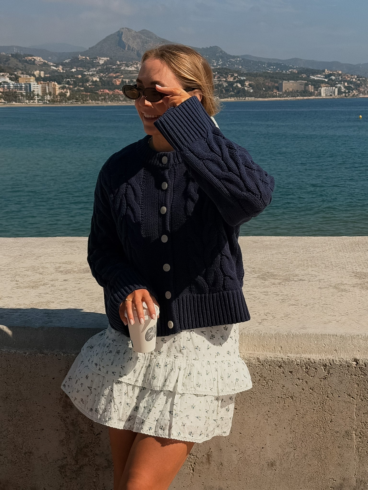 VMSVEA Knit Cardigan - Navy Blazer