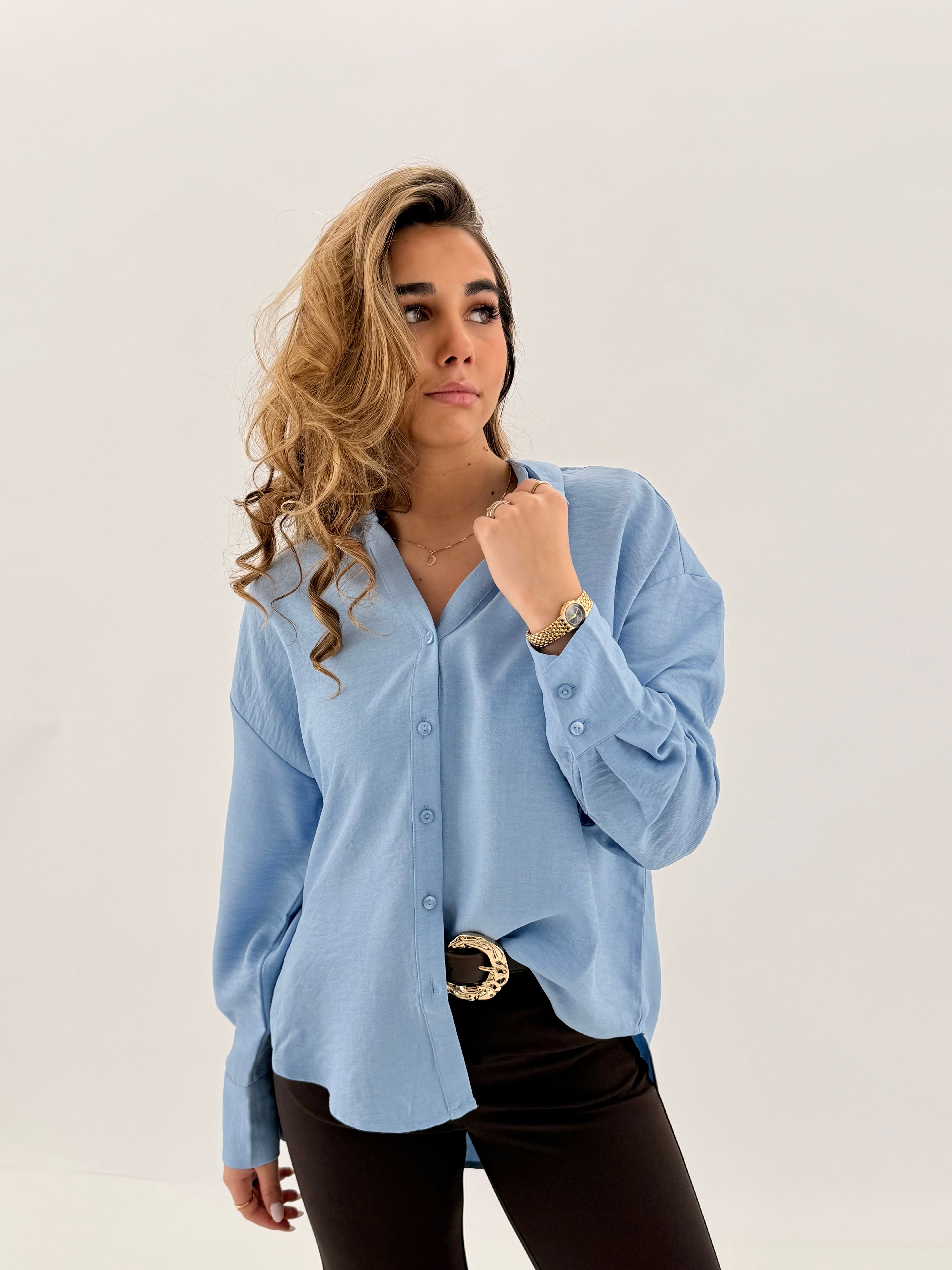 VMMELANEY Shirts - Chambray Blue