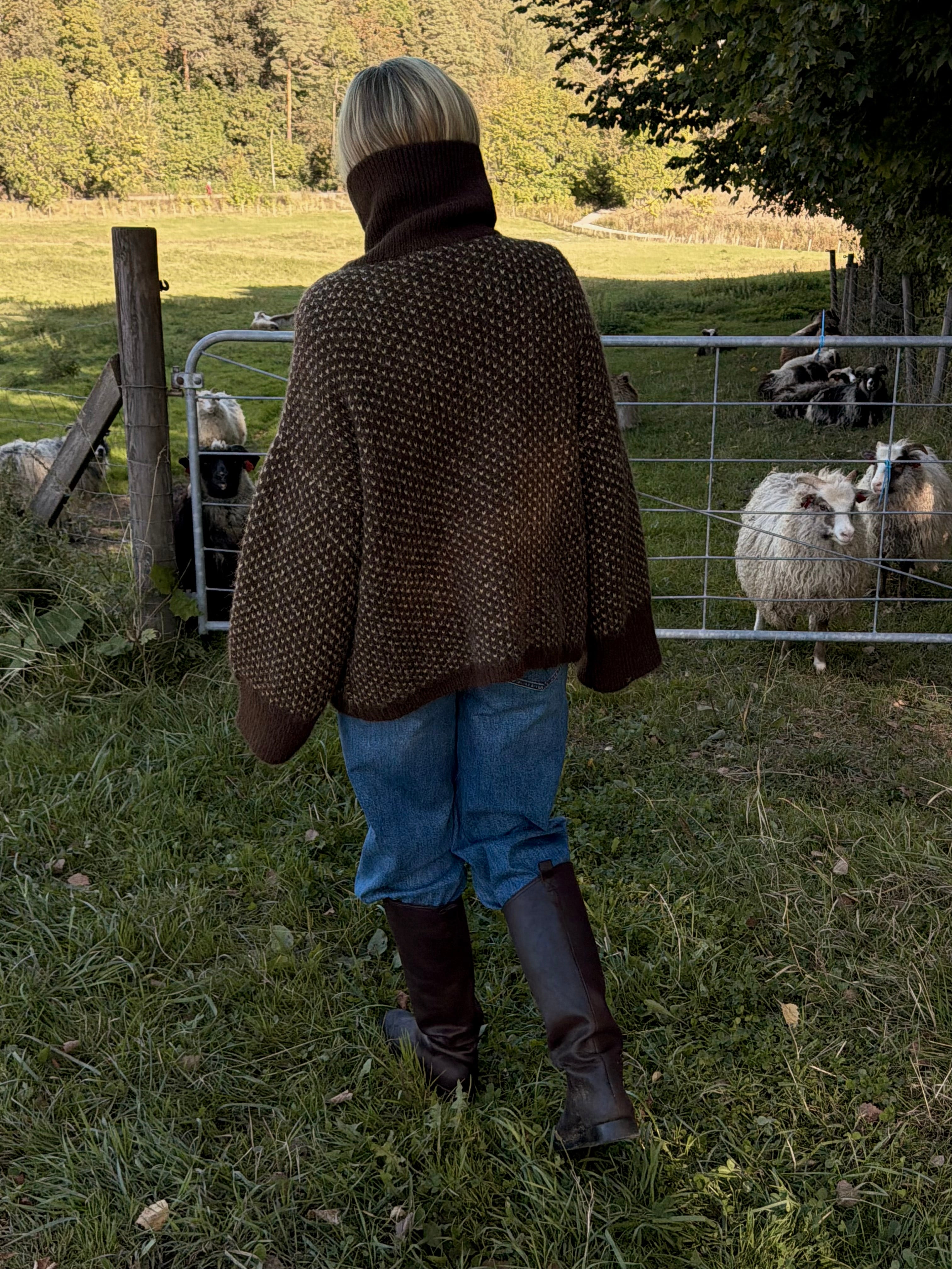 PCMORDIC CARDIGAN - Hot Fudge