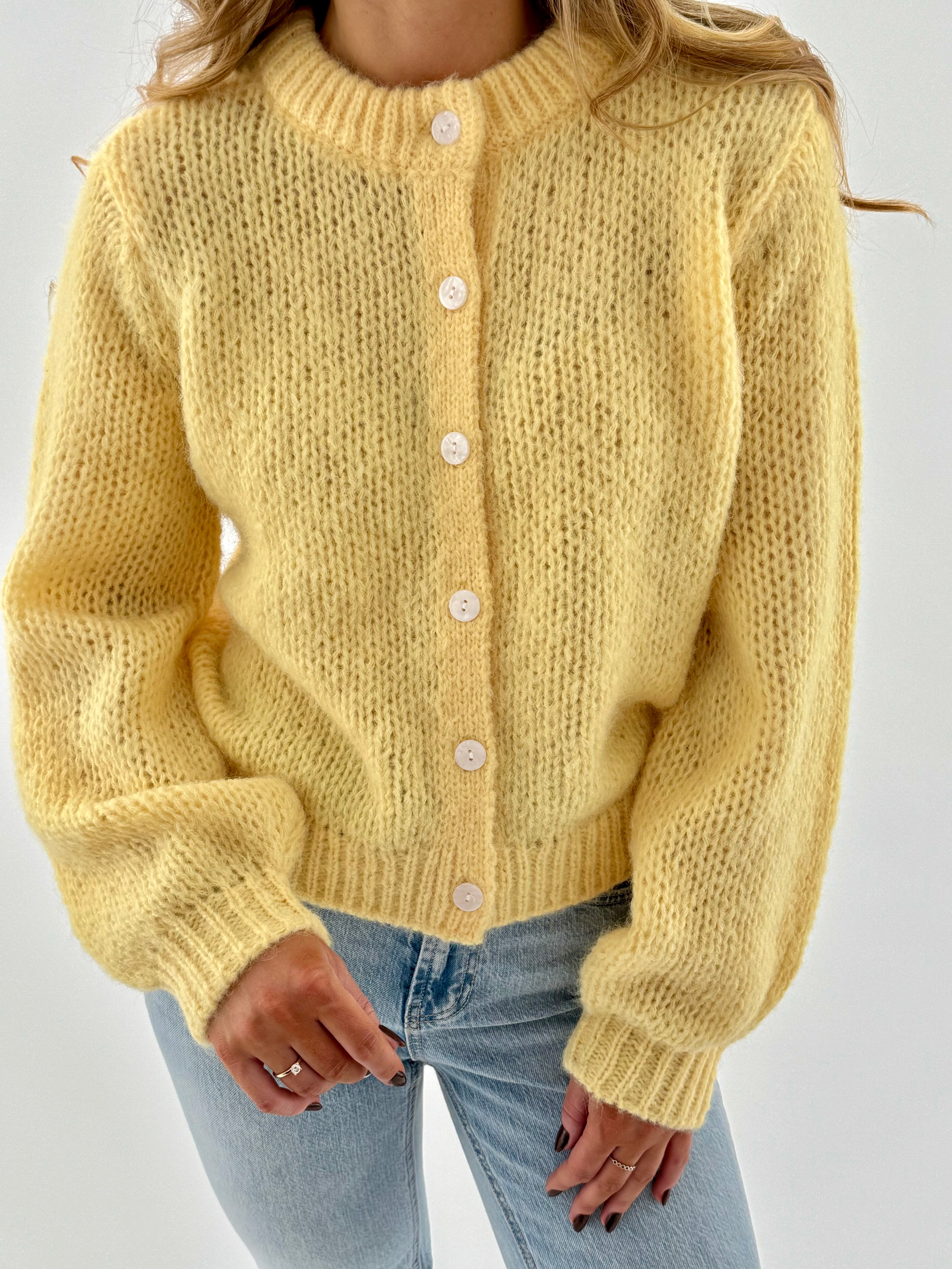 VMWILO CARDIGAN - Pale Banana