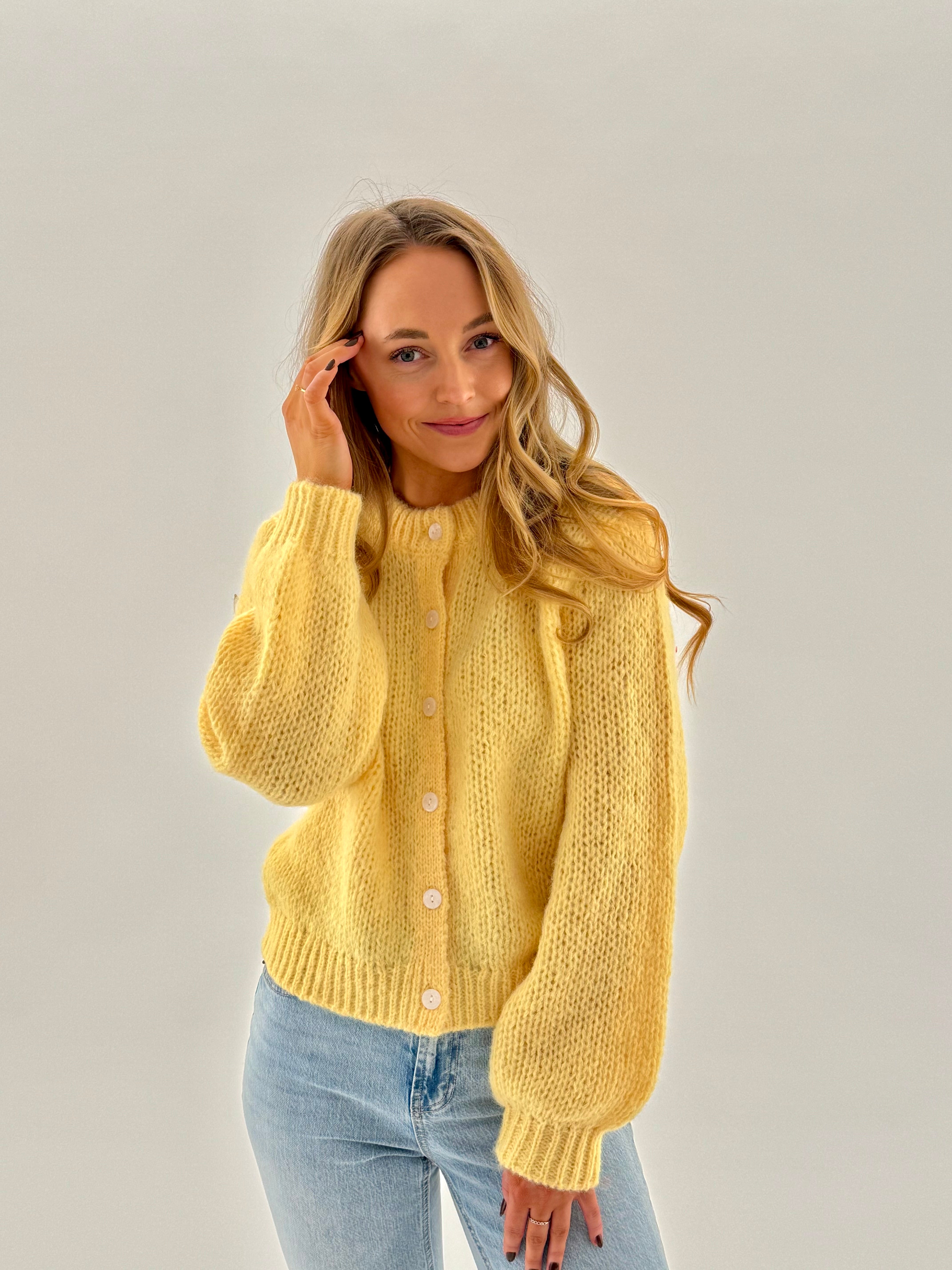 VMWILO CARDIGAN - Pale Banana