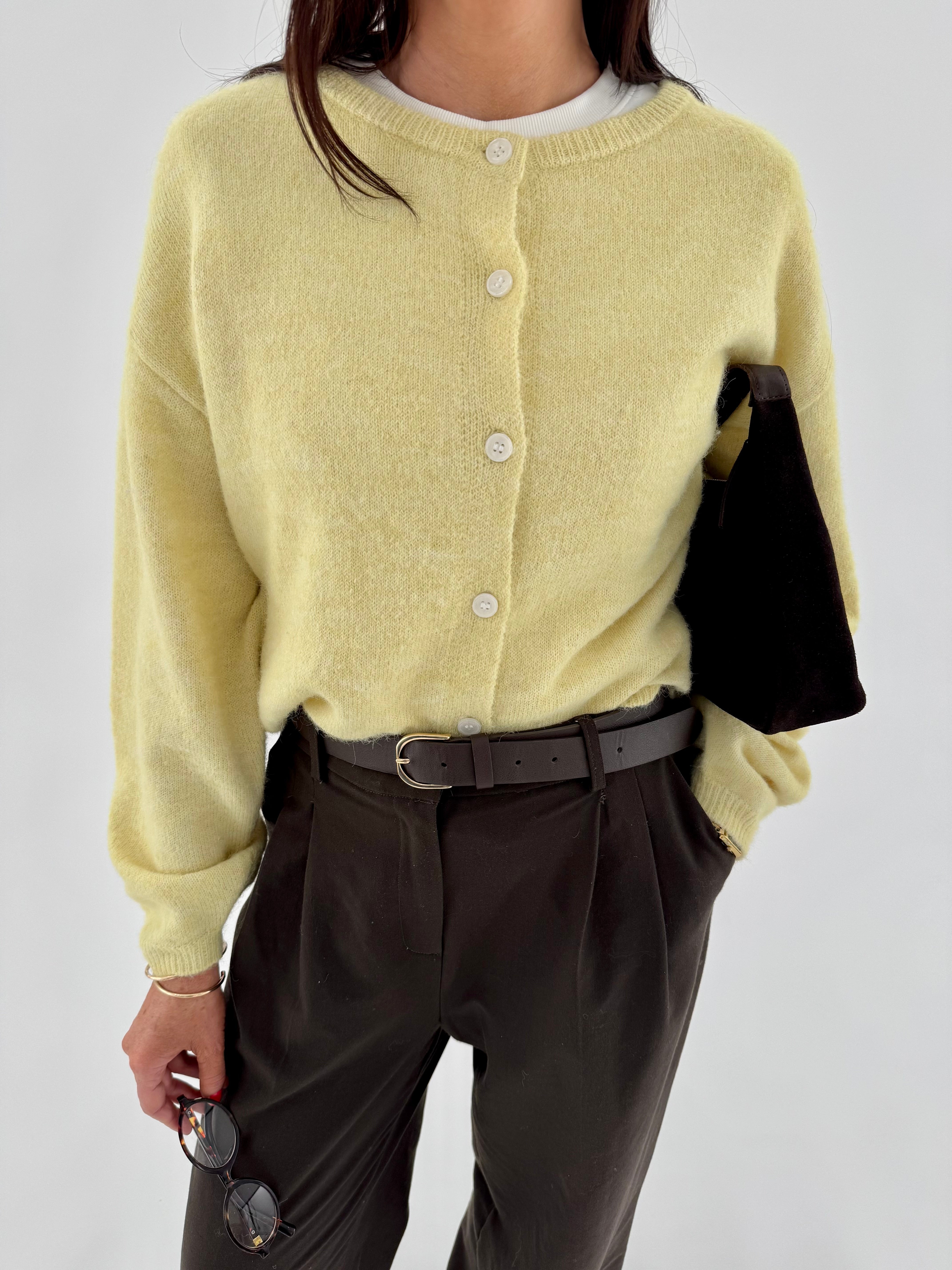 VMHOPE Knit Cardigan - Pale Banana