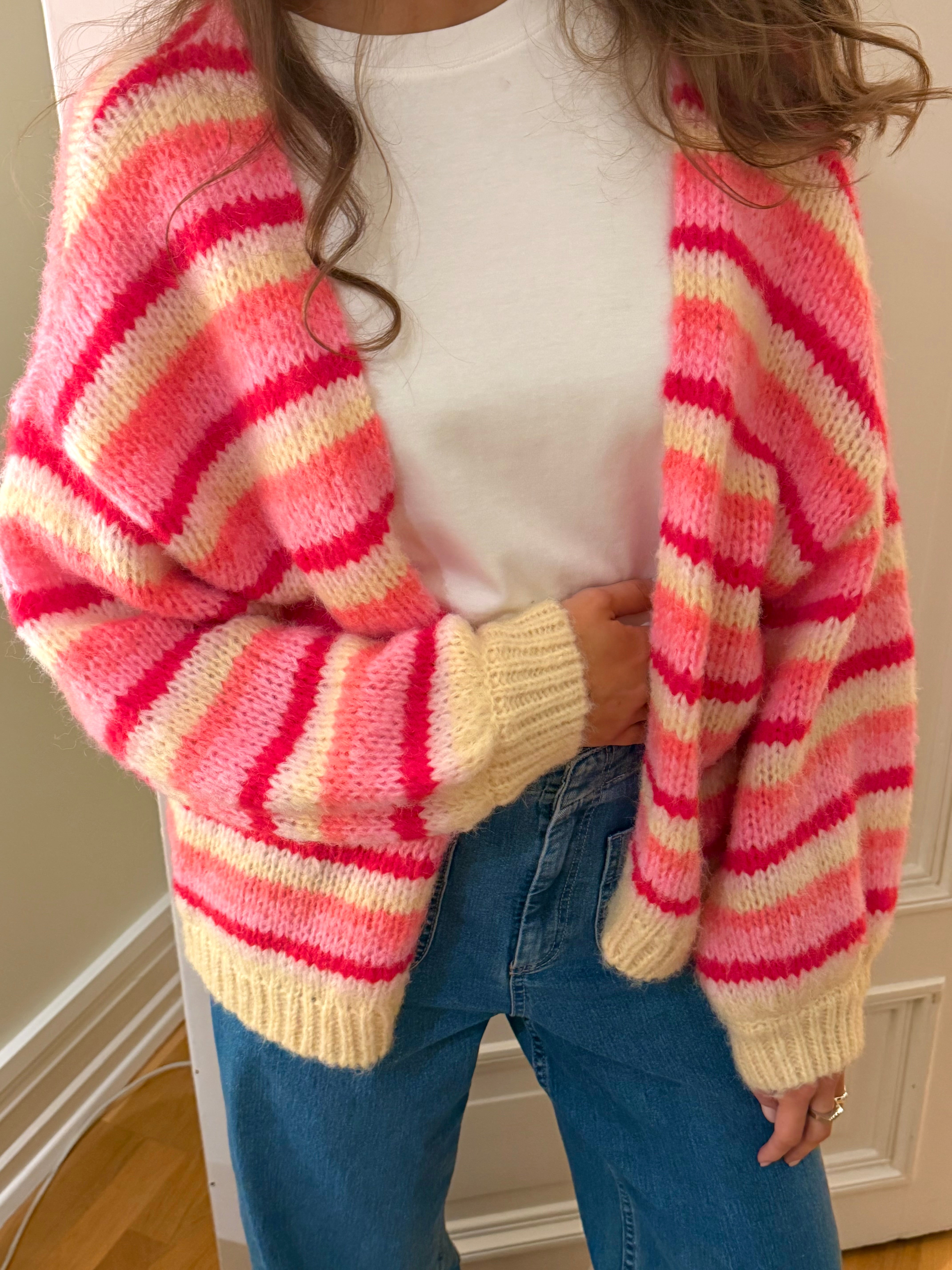 VMMAYBE Knit Cardigan - Chintz Rose