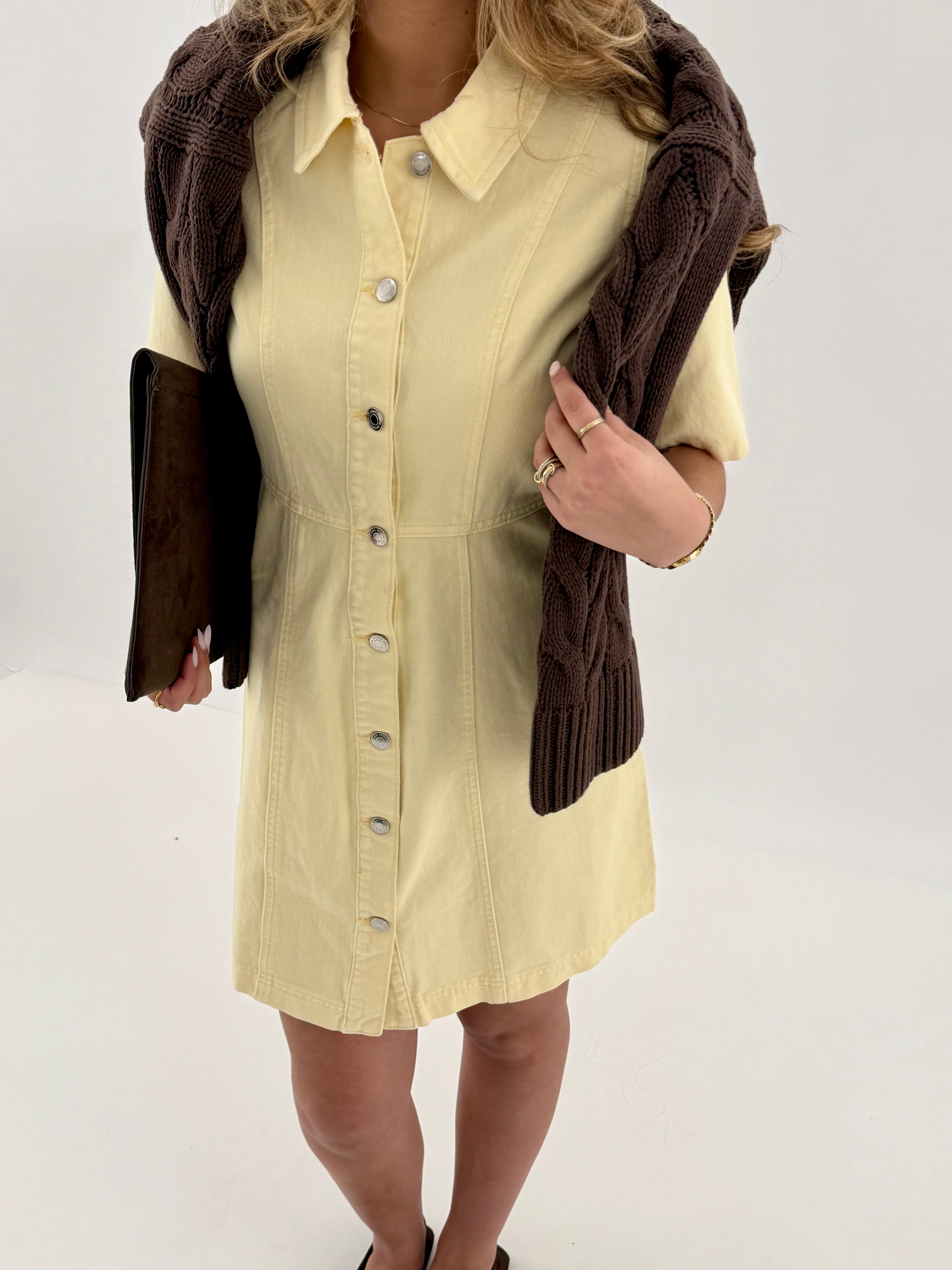 VMDAISY Short Dress - Mellow Yellow