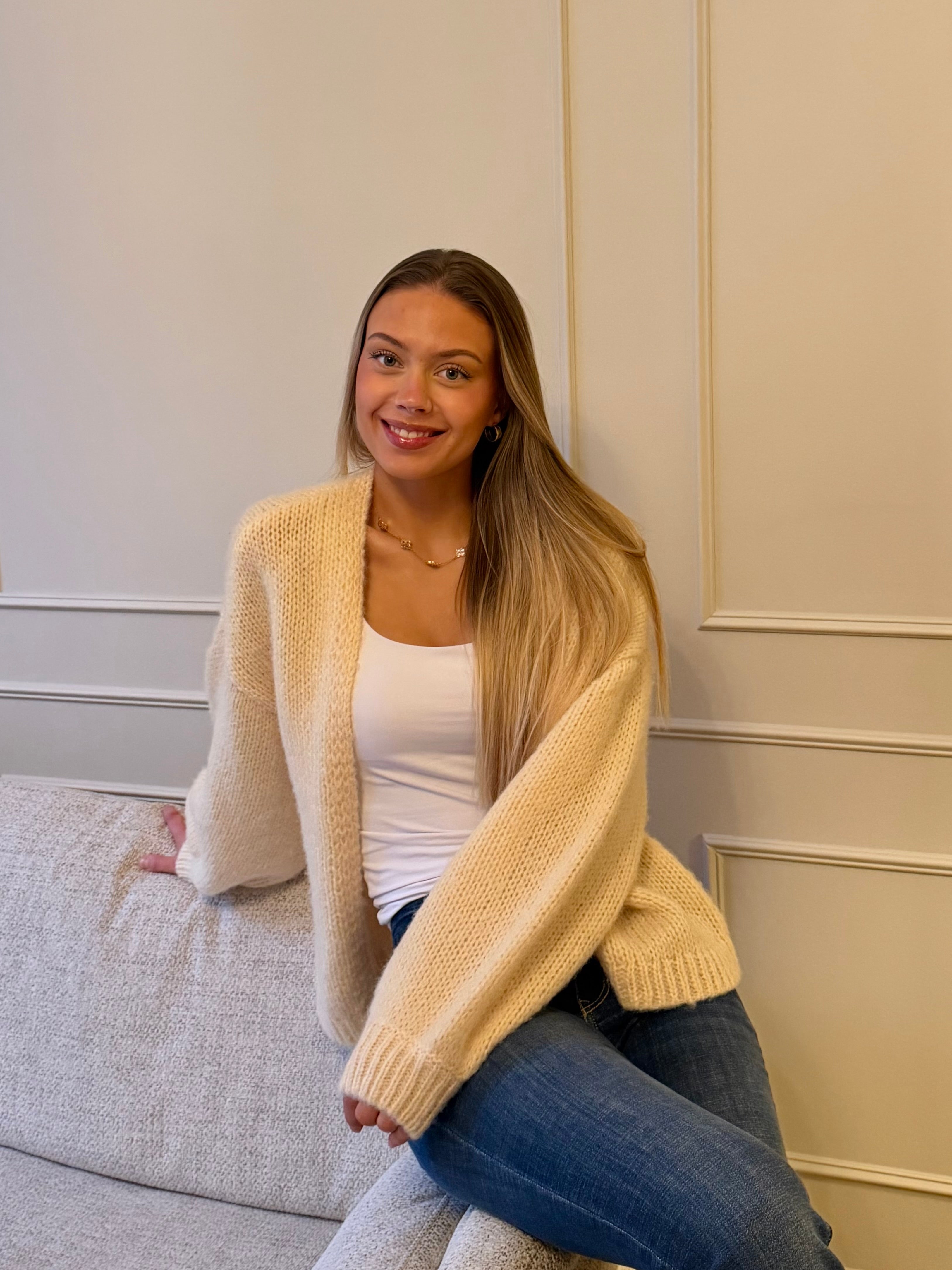 VMMAYBE Knit Cardigan - Flan