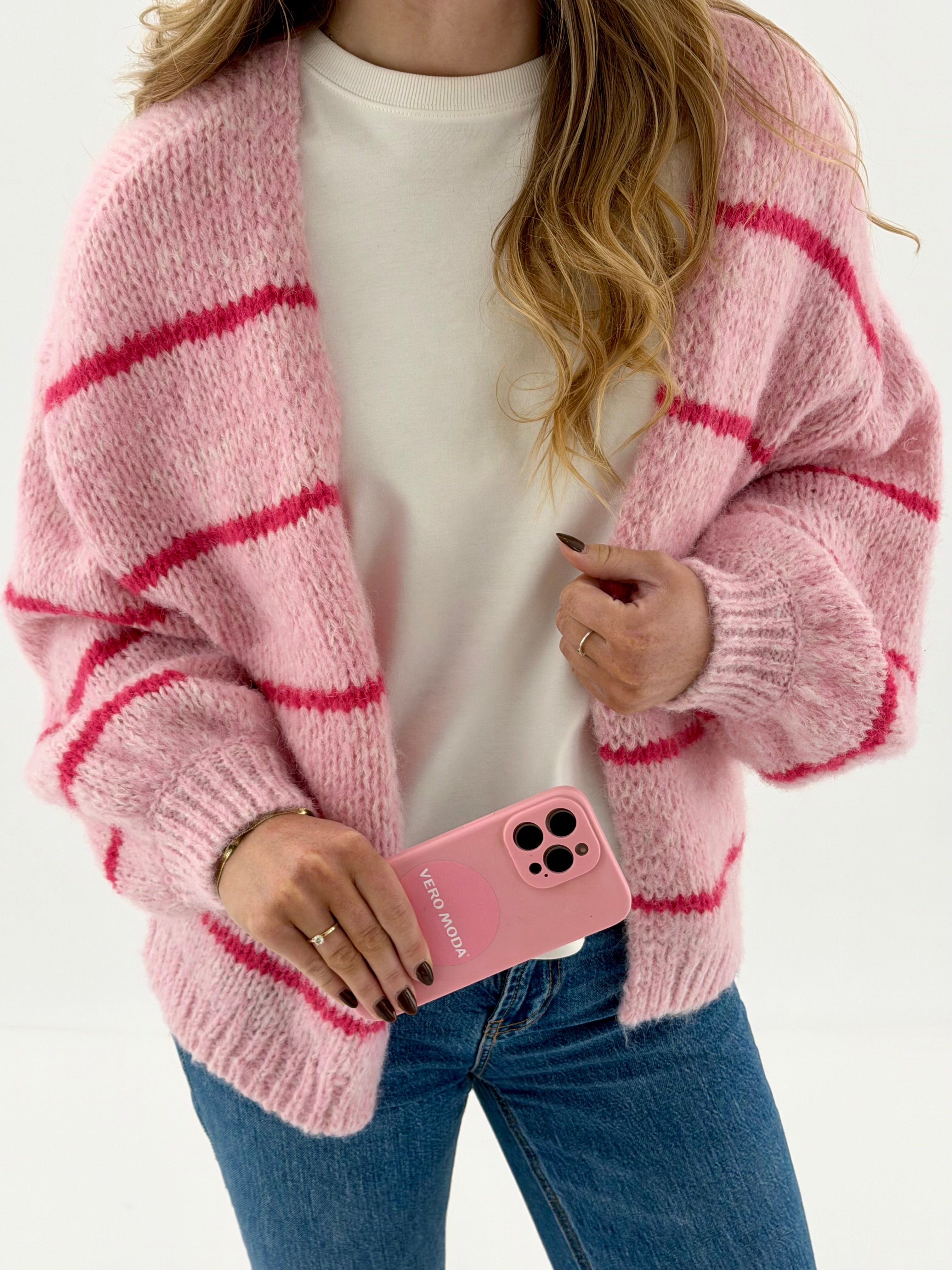 VMMAYBE Knit Cardigan - Bonbon