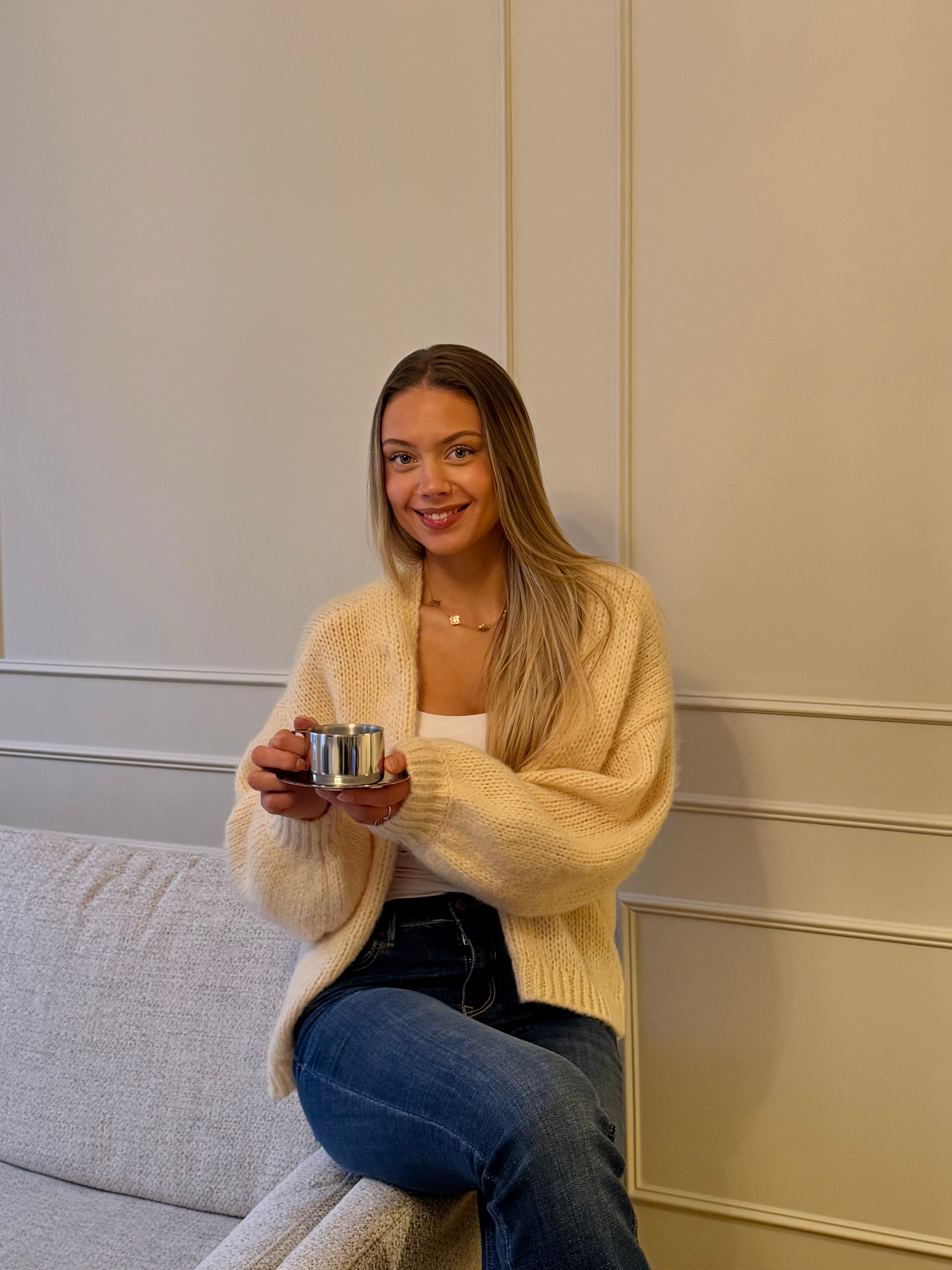 VMMAYBE Knit Cardigan - Flan