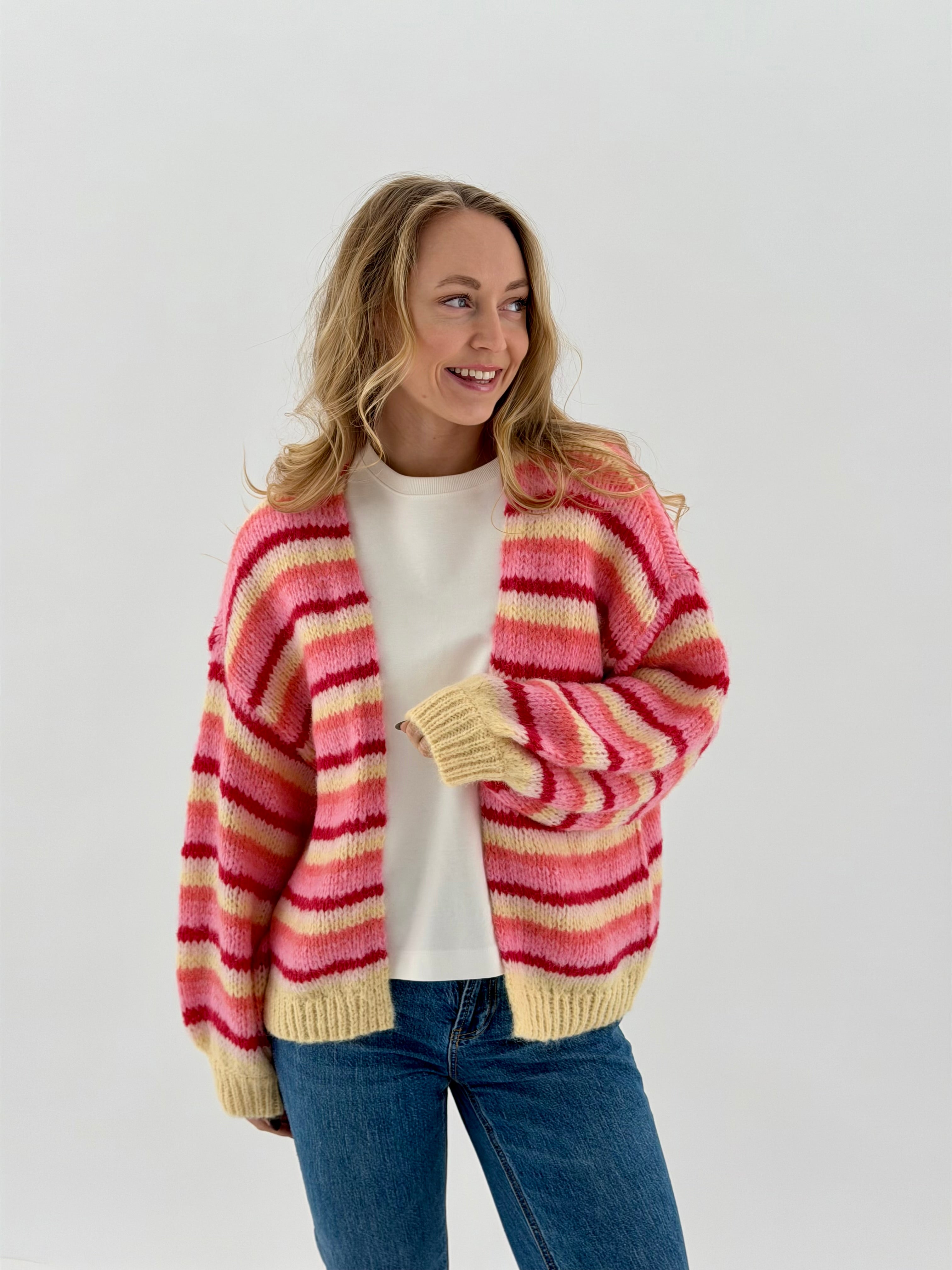 VMMAYBE Knit Cardigan - Chintz Rose