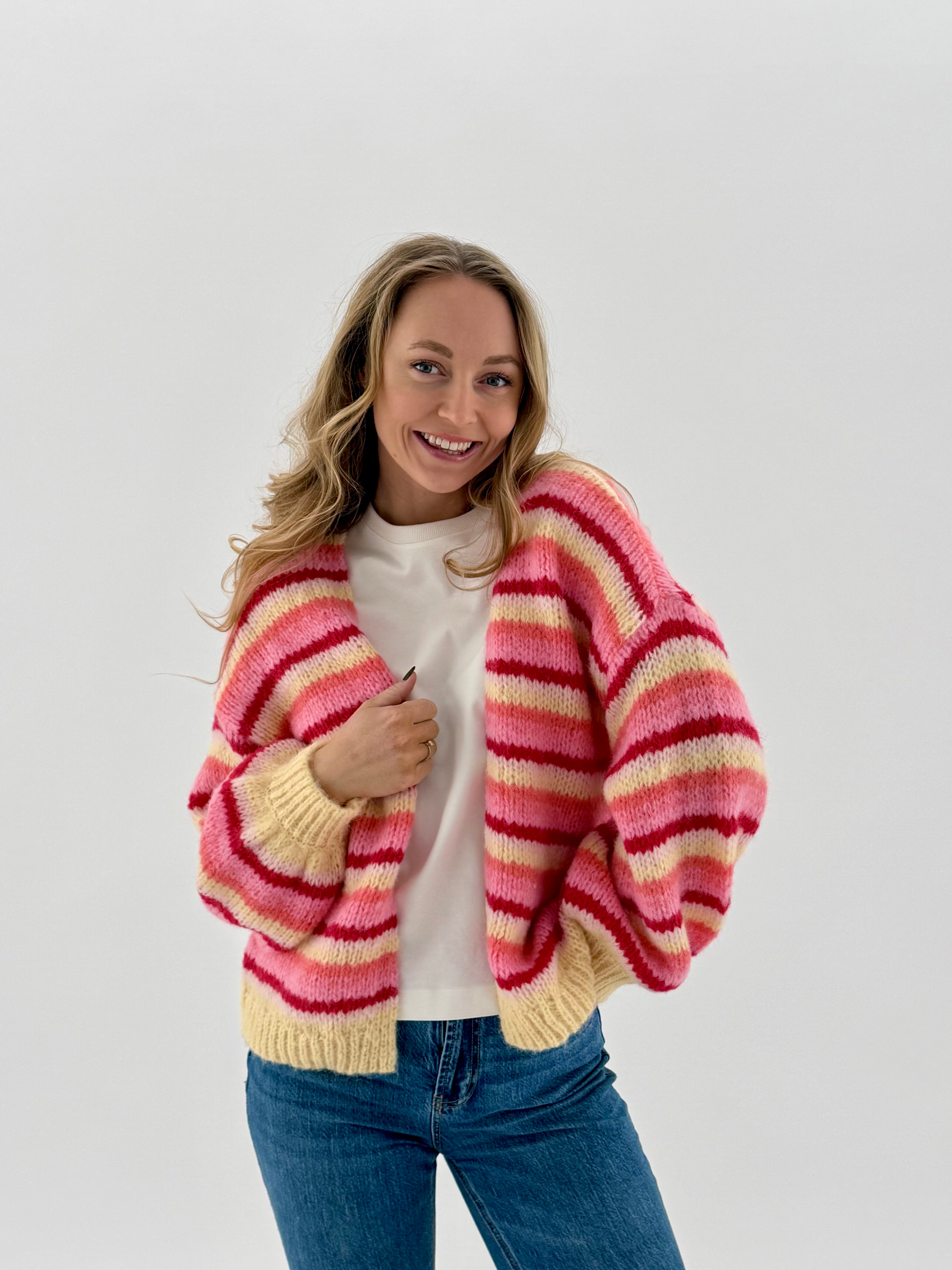VMMAYBE Knit Cardigan - Chintz Rose