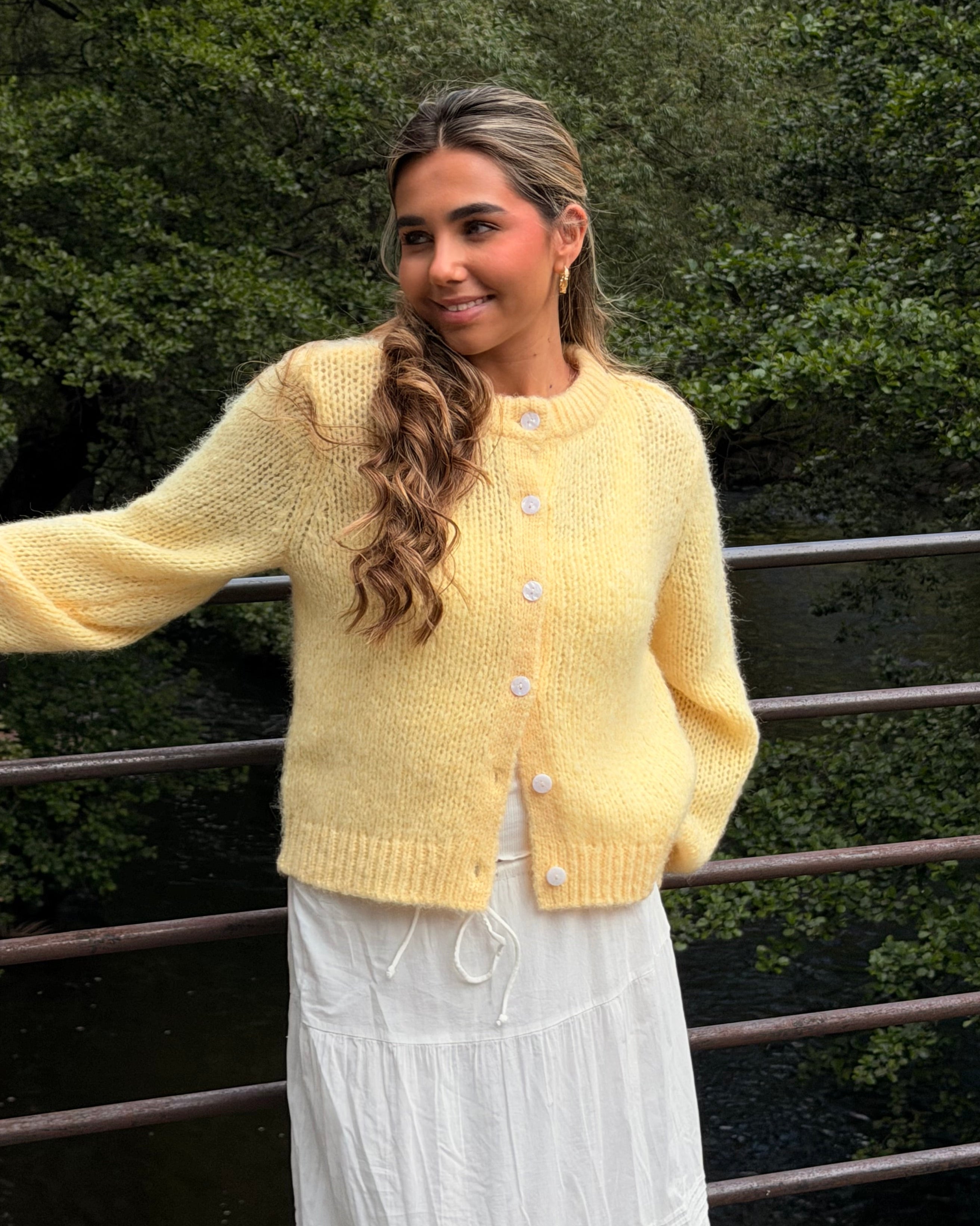 VMWILO Knit Cardigan - Pale Banana