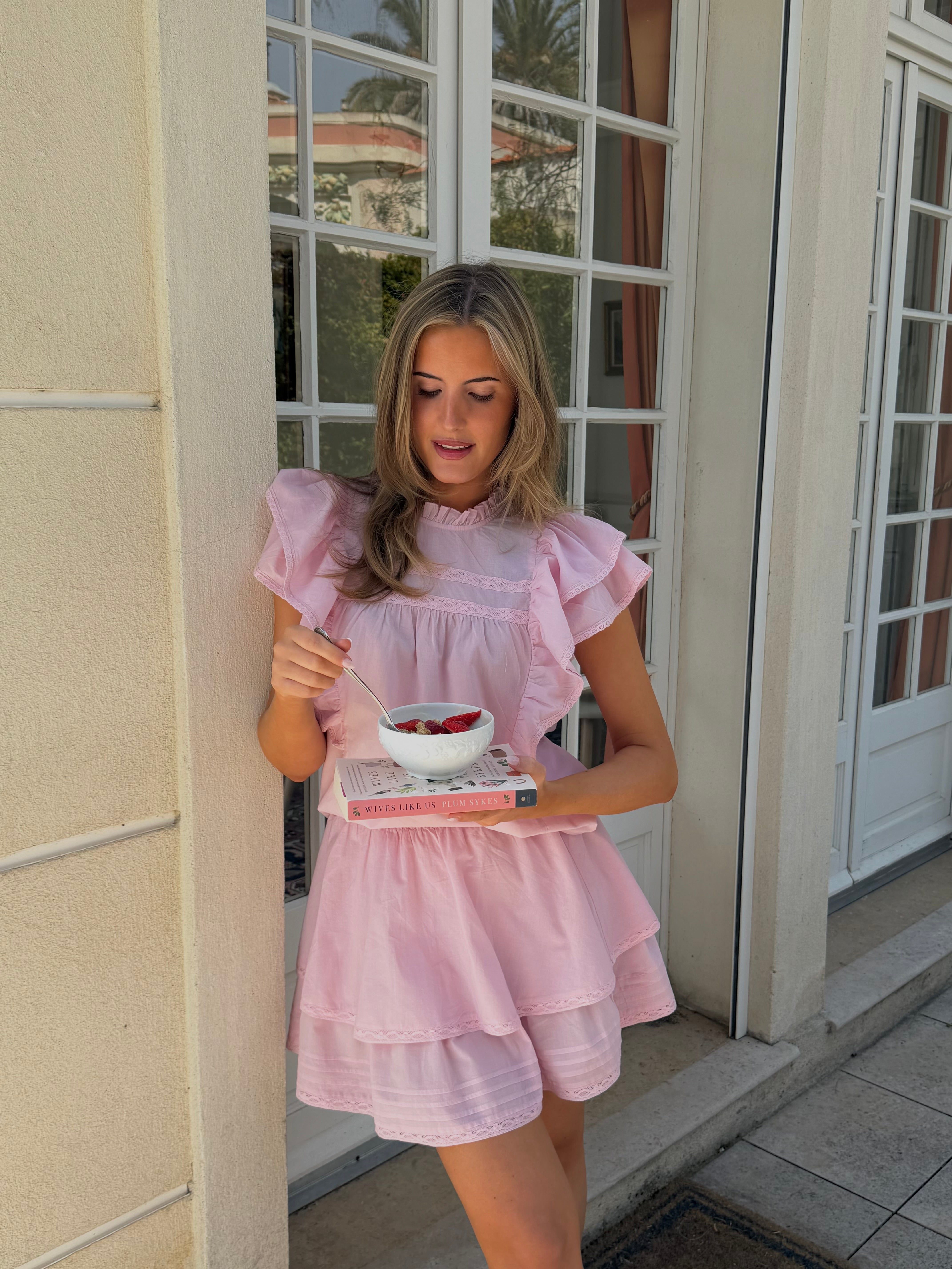 VMELIX Short Skirt - Bleached Mauve
