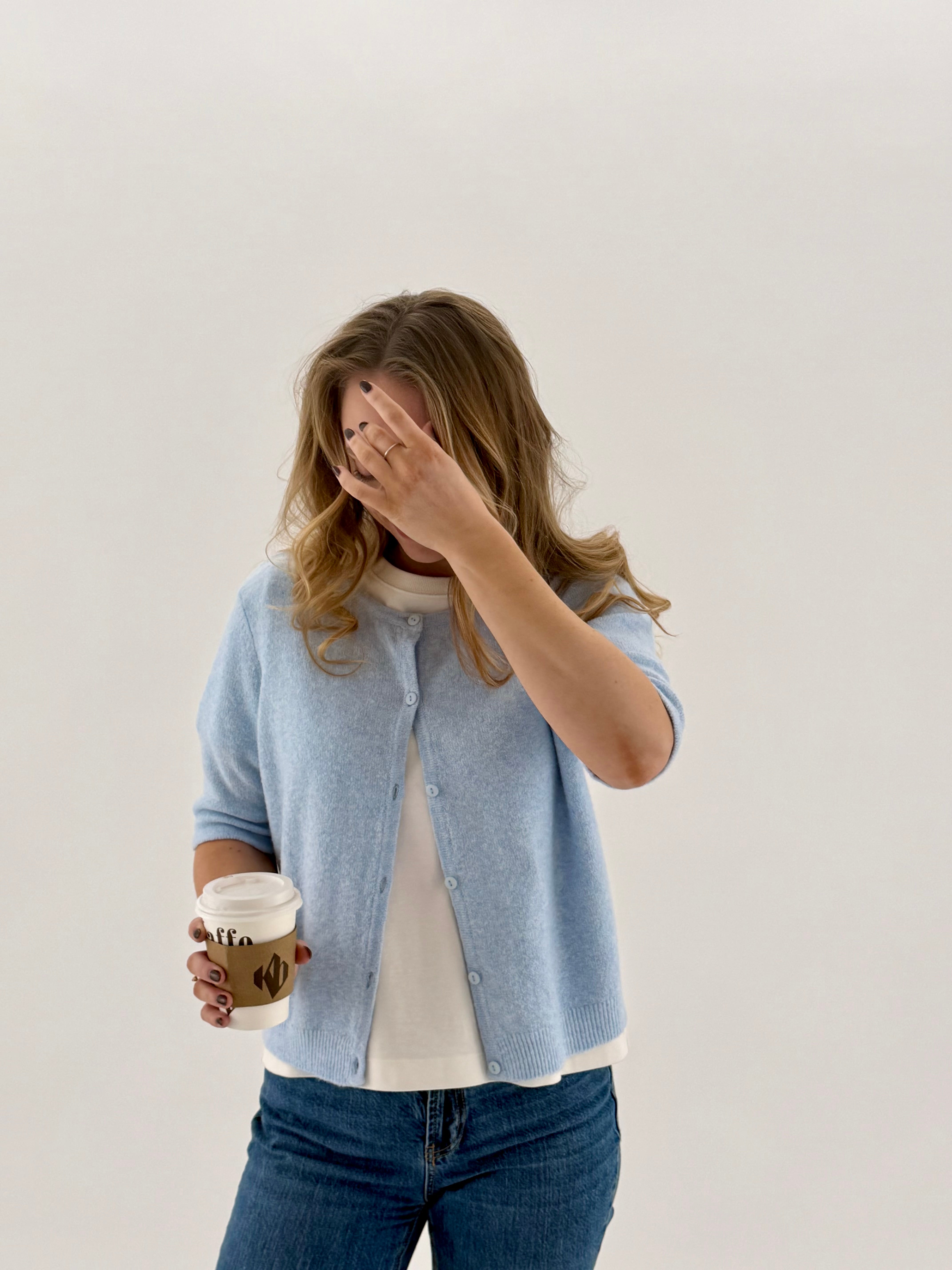 VMDOFFY Knit Cardigan - Cashmere Blue