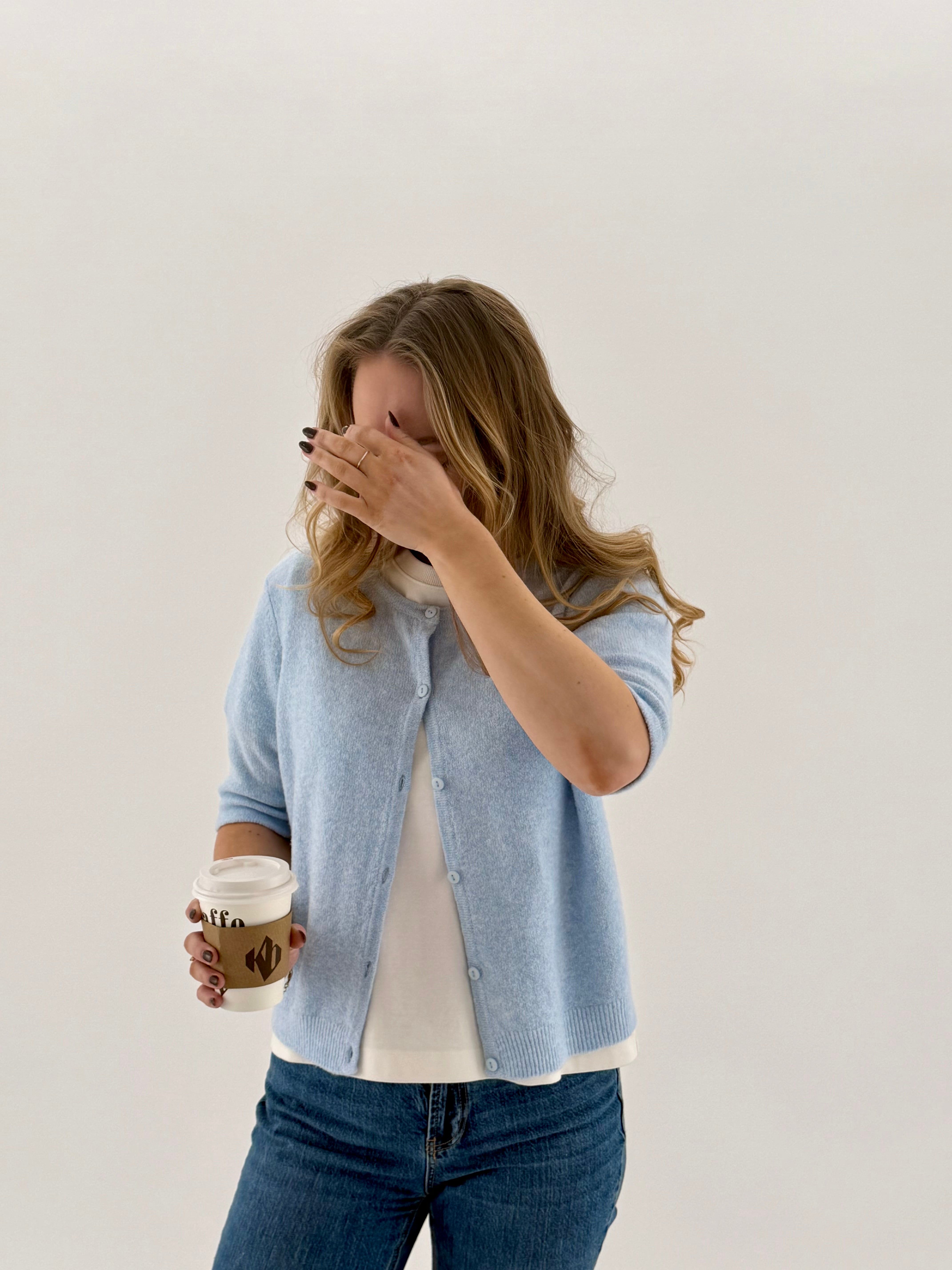 VMDOFFY Knit Cardigan - Cashmere Blue