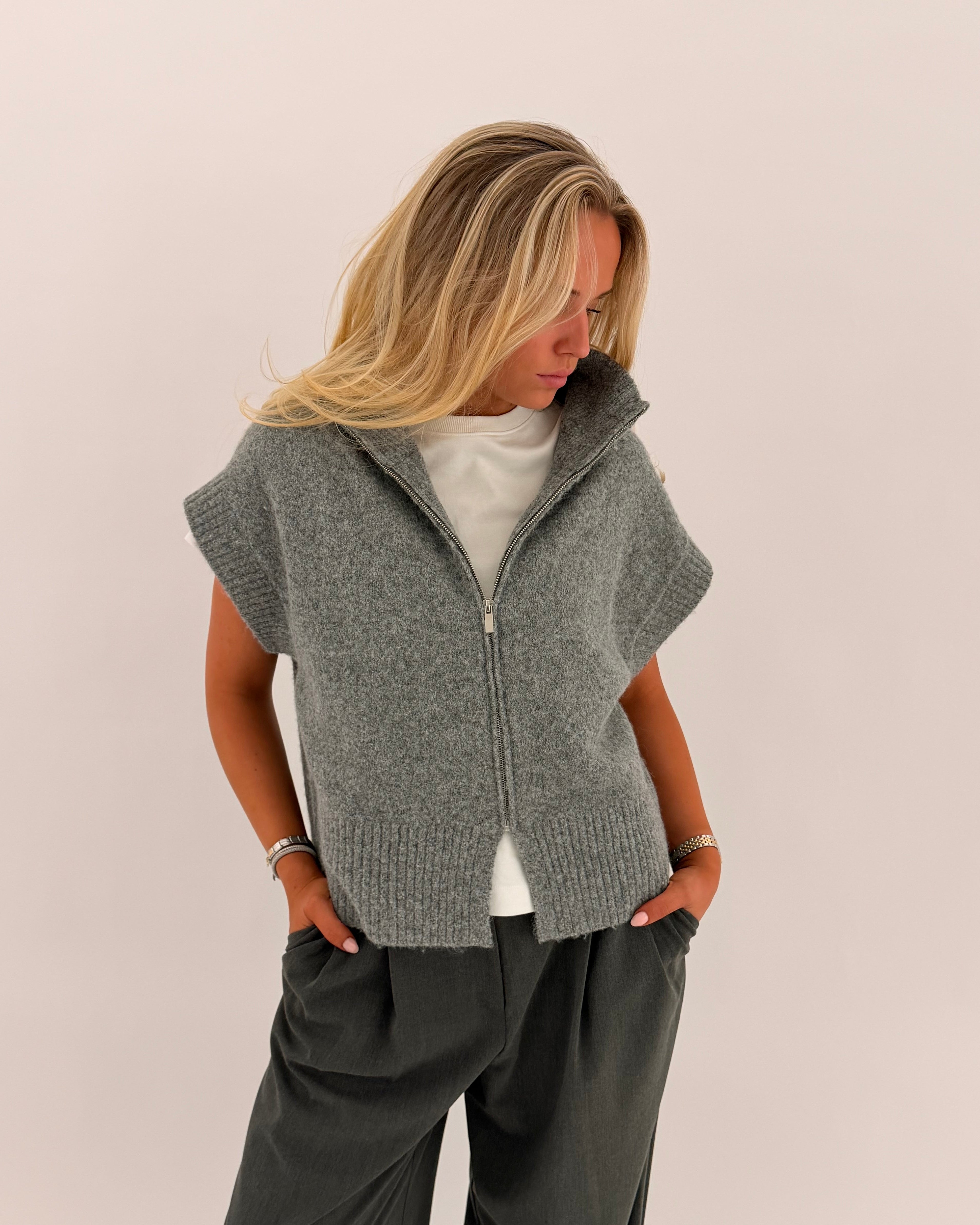 VMBANG Pullover - Medium Grey Melange