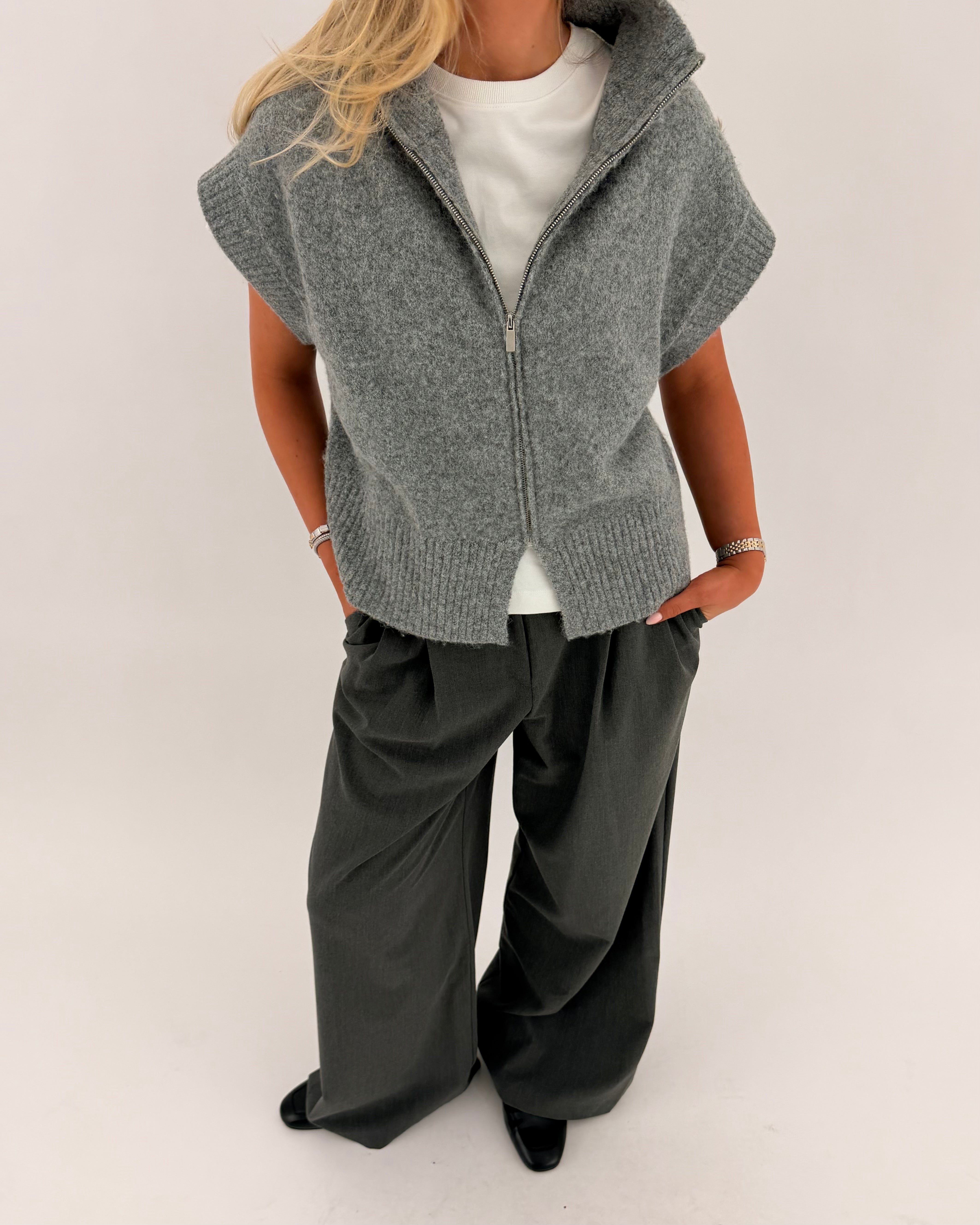 VMBANG Pullover - Medium Grey Melange