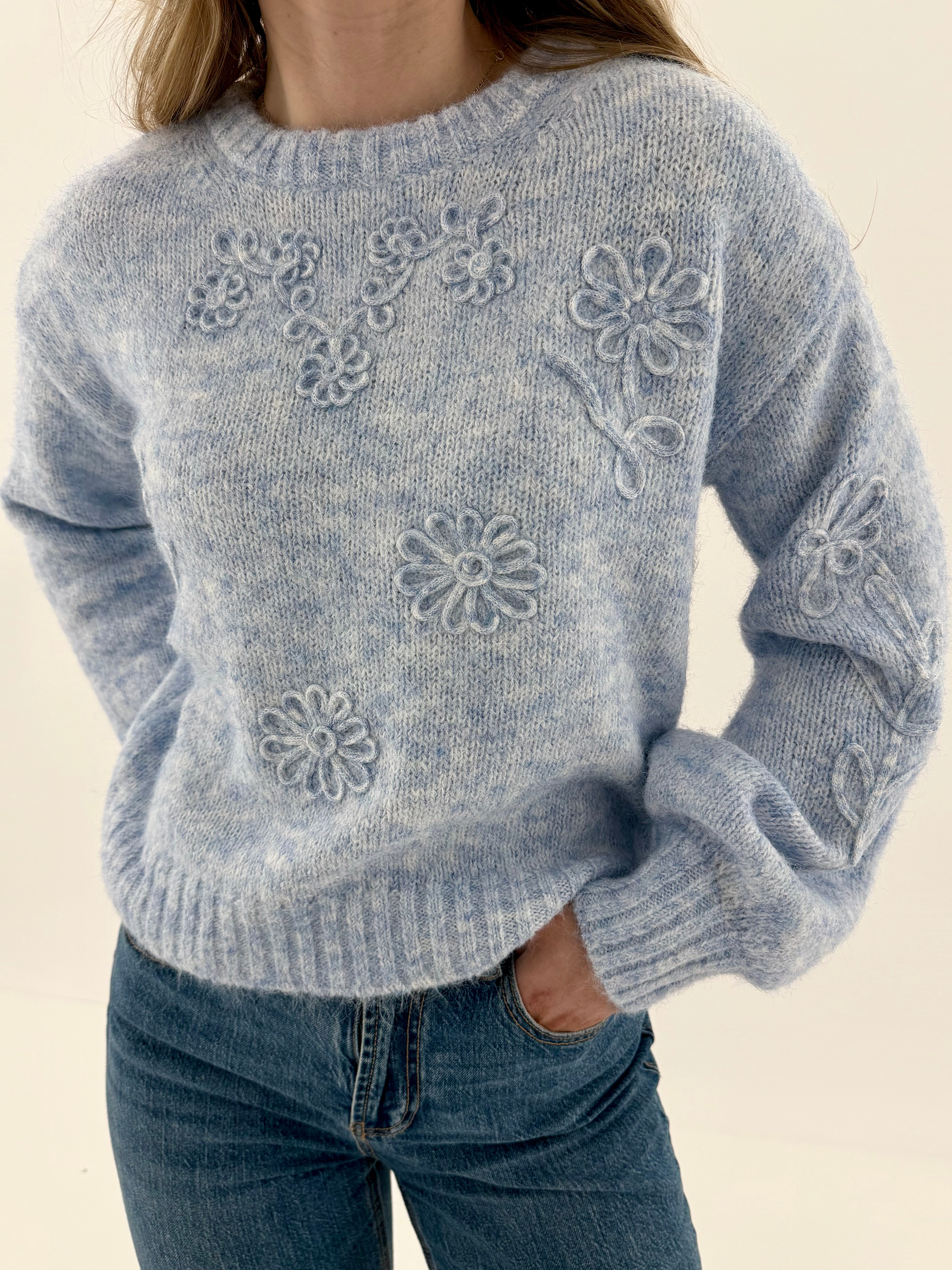 VMBLOSSOM Pullover - Cashmere Blue