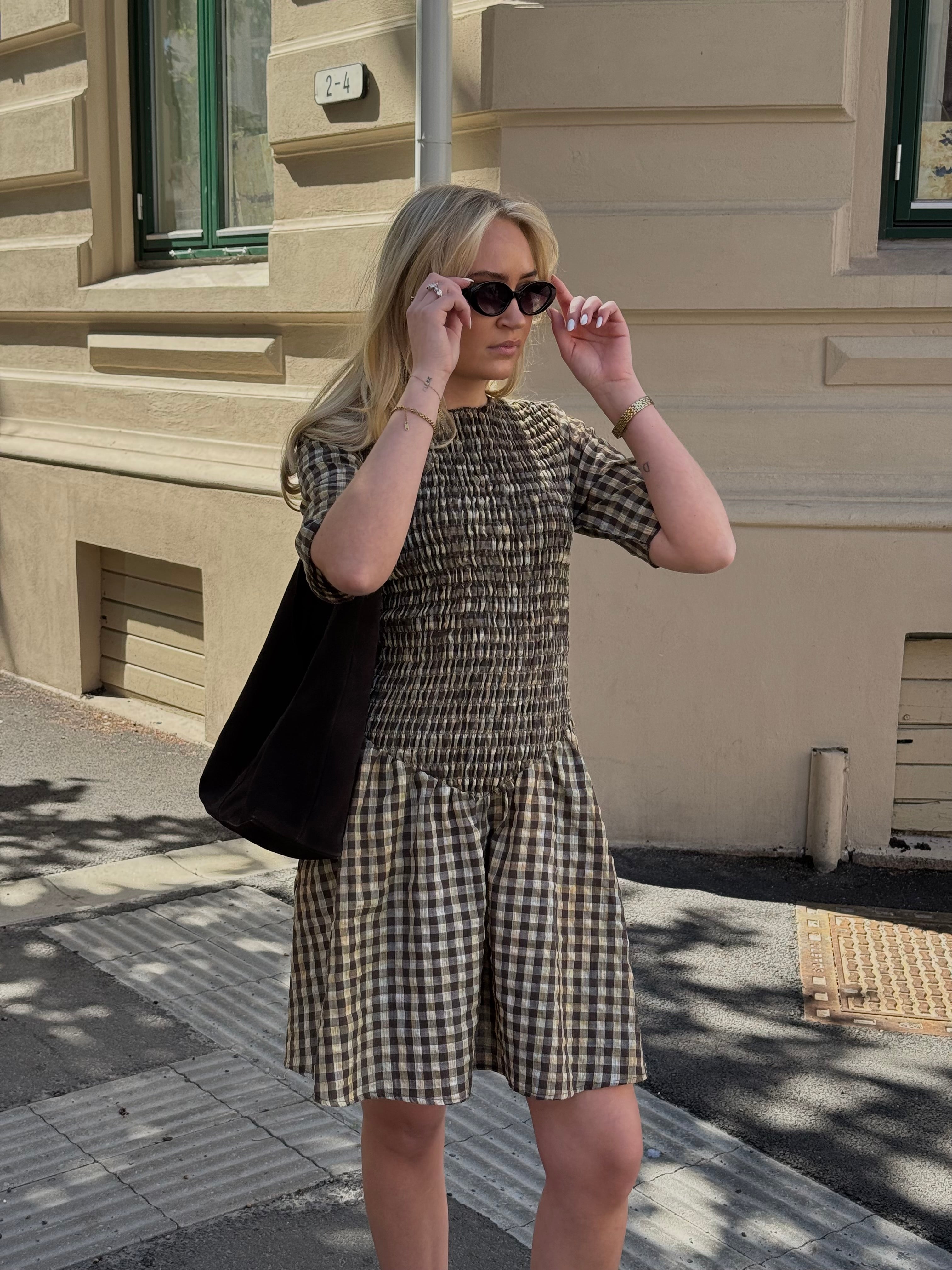 PCADALAIDE DRESS - Whitecap grey