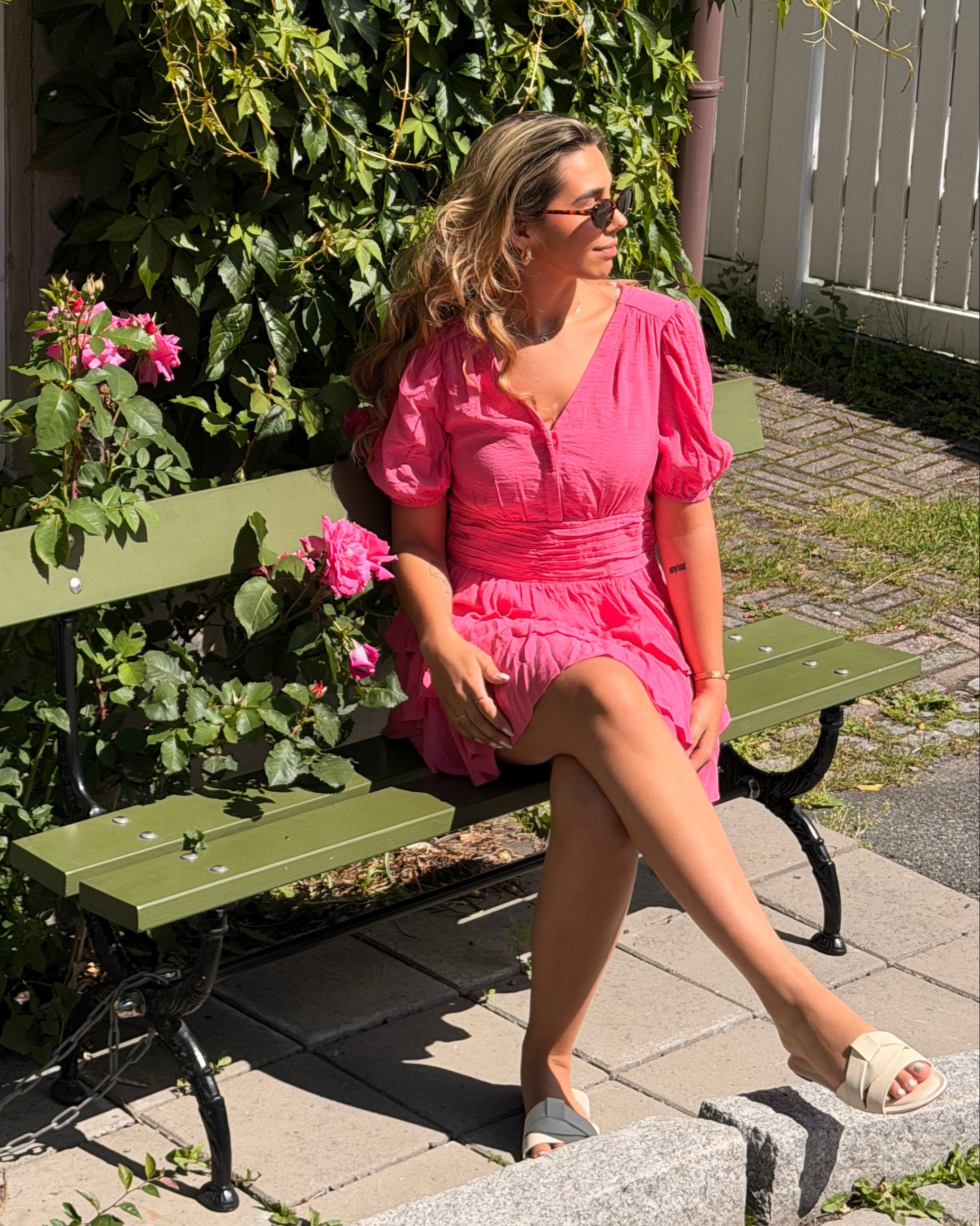 VMLISE Short Dress - Pink Cosmos