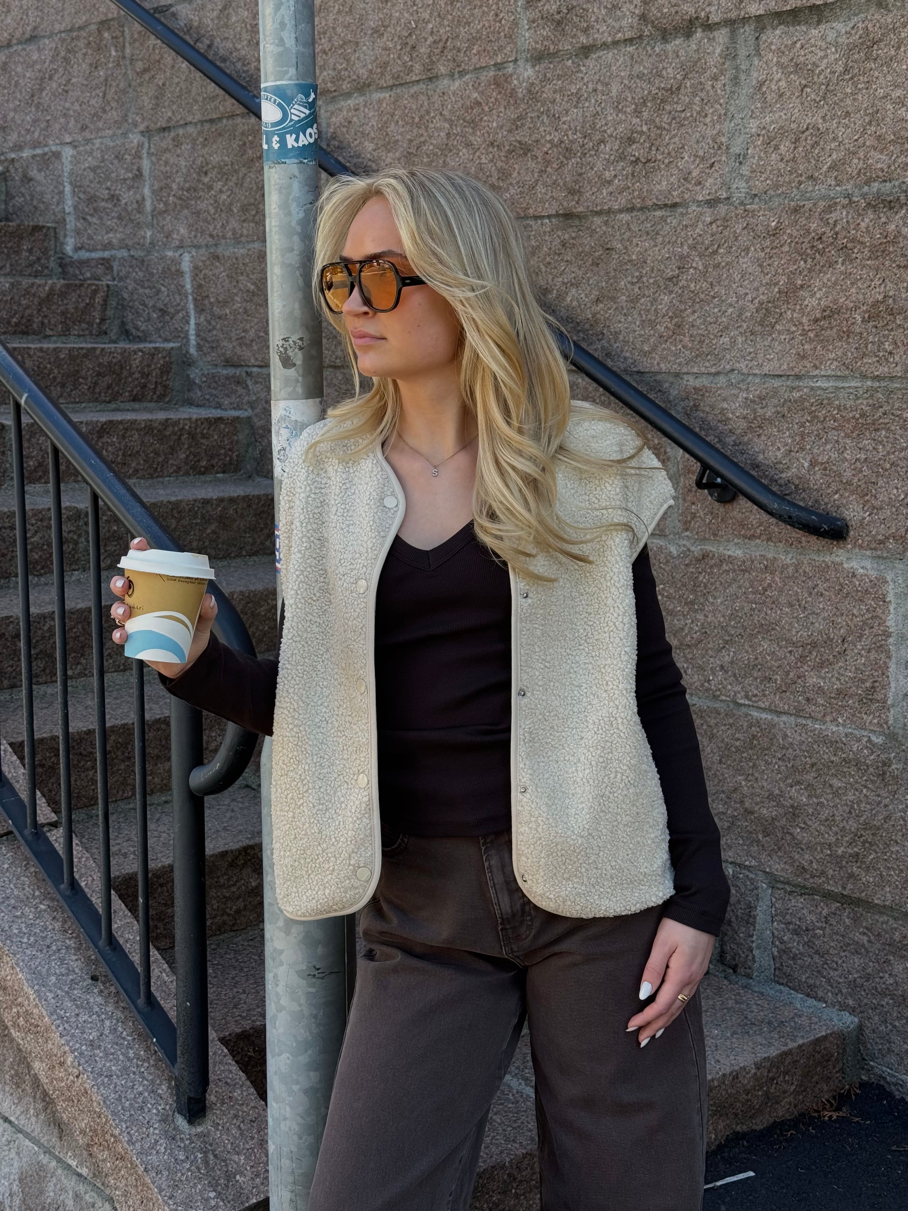PCKATTY Otw Gilet - Birch