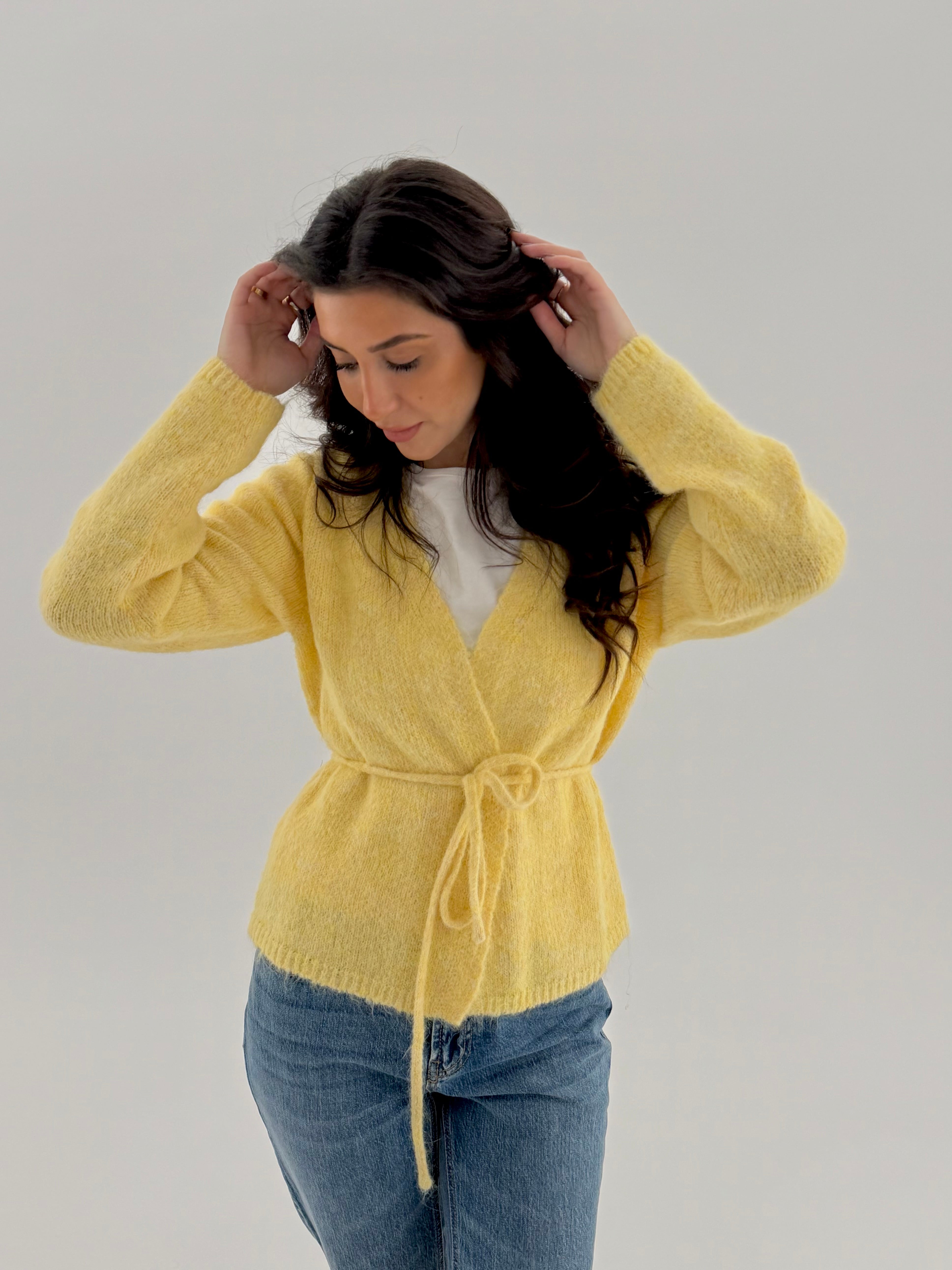 VMSORRENTO Knit Cardigan - Mellow Yellow