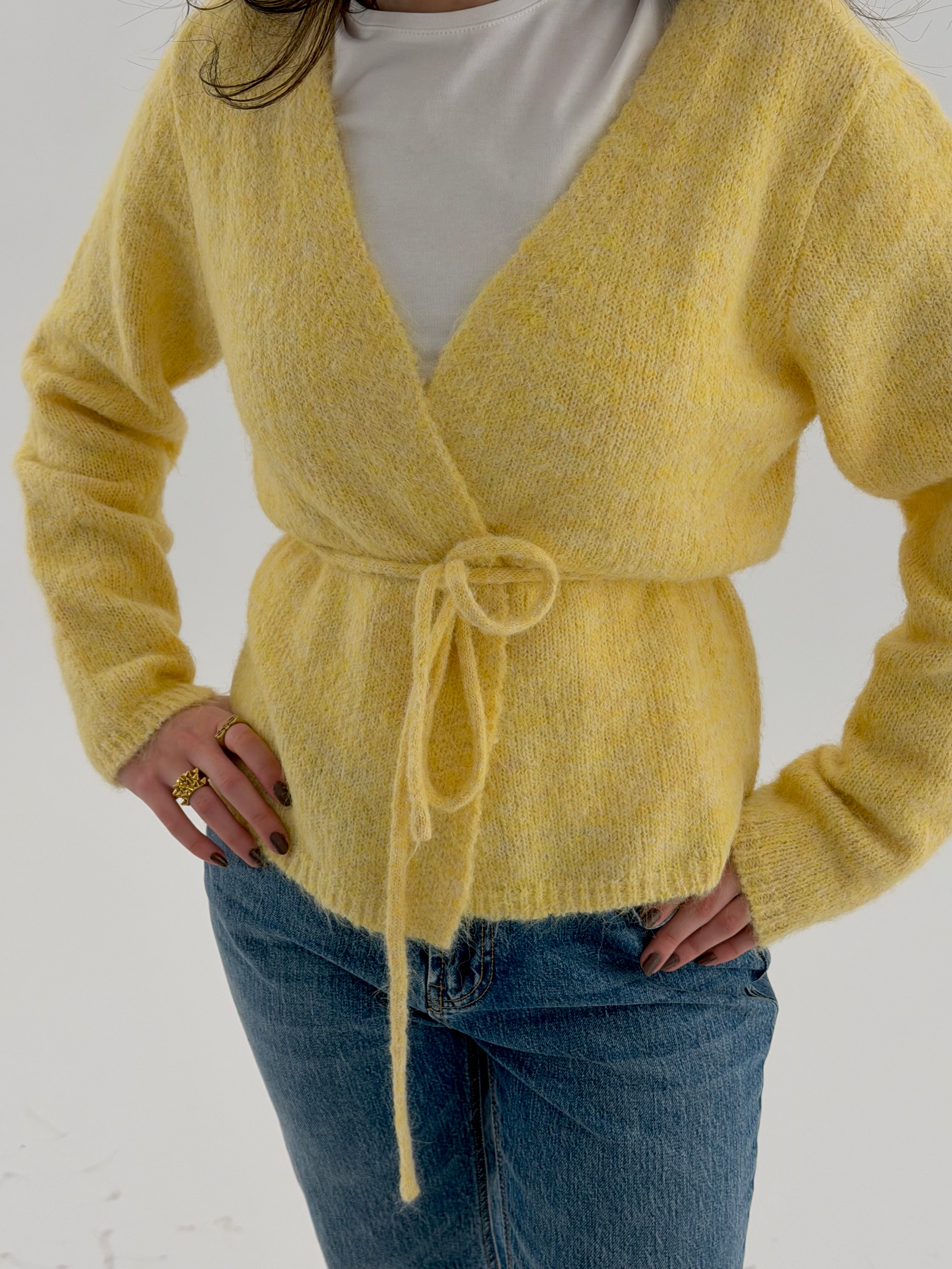 VMSORRENTO Knit Cardigan - Mellow Yellow