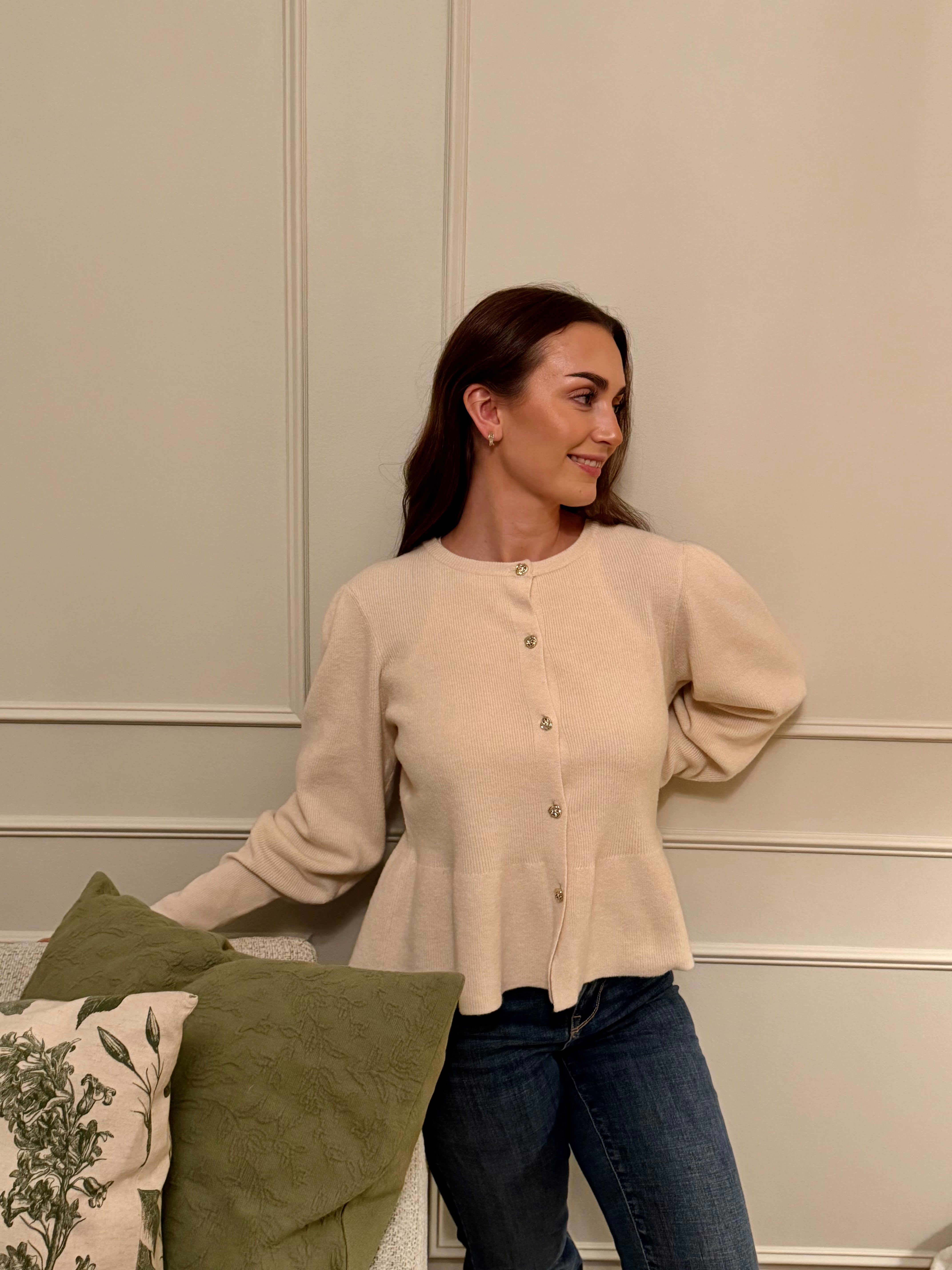 VMLIGHT Knit Cardigan - Eggnog