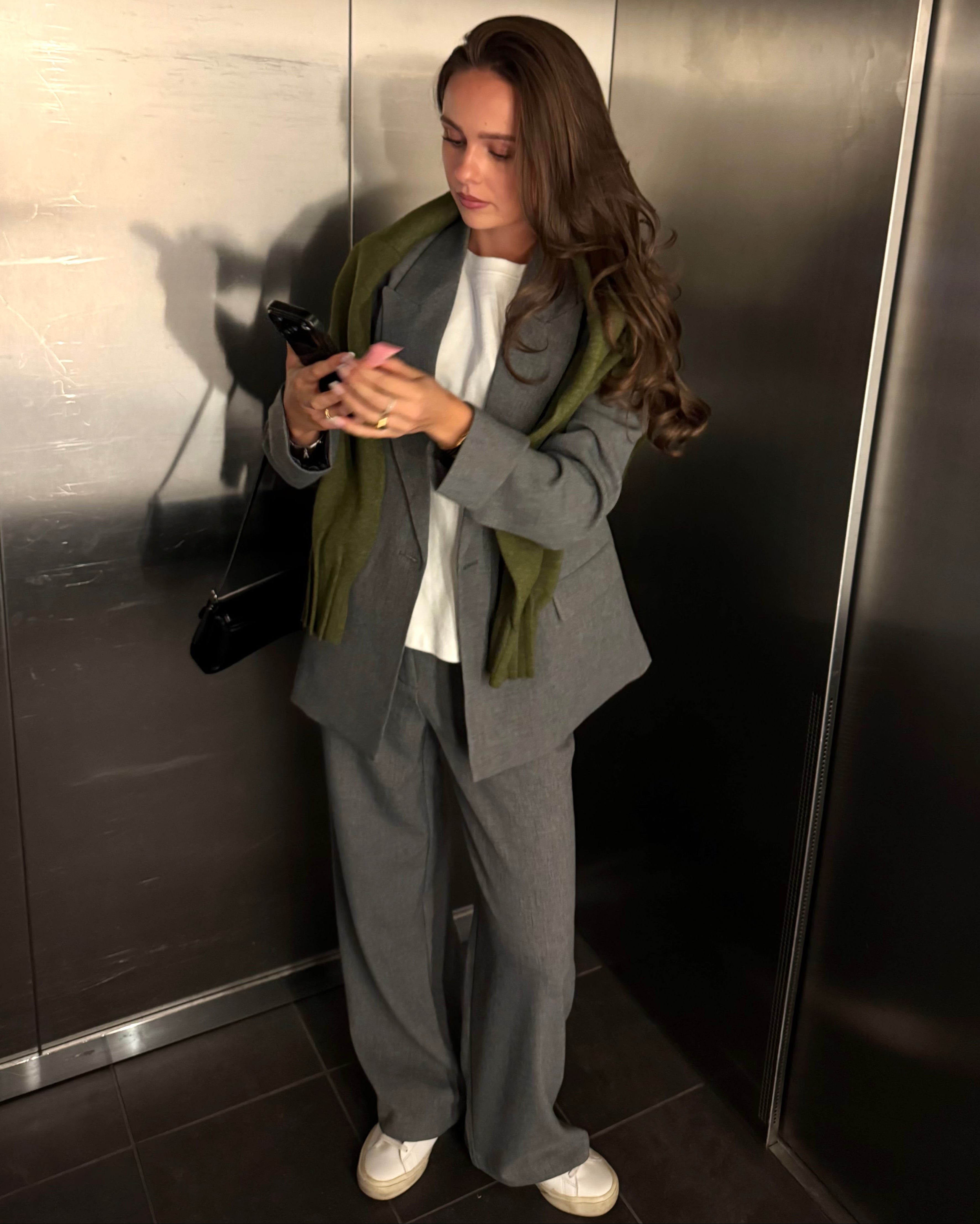 VMBESTIE Trousers - Medium Grey Melange