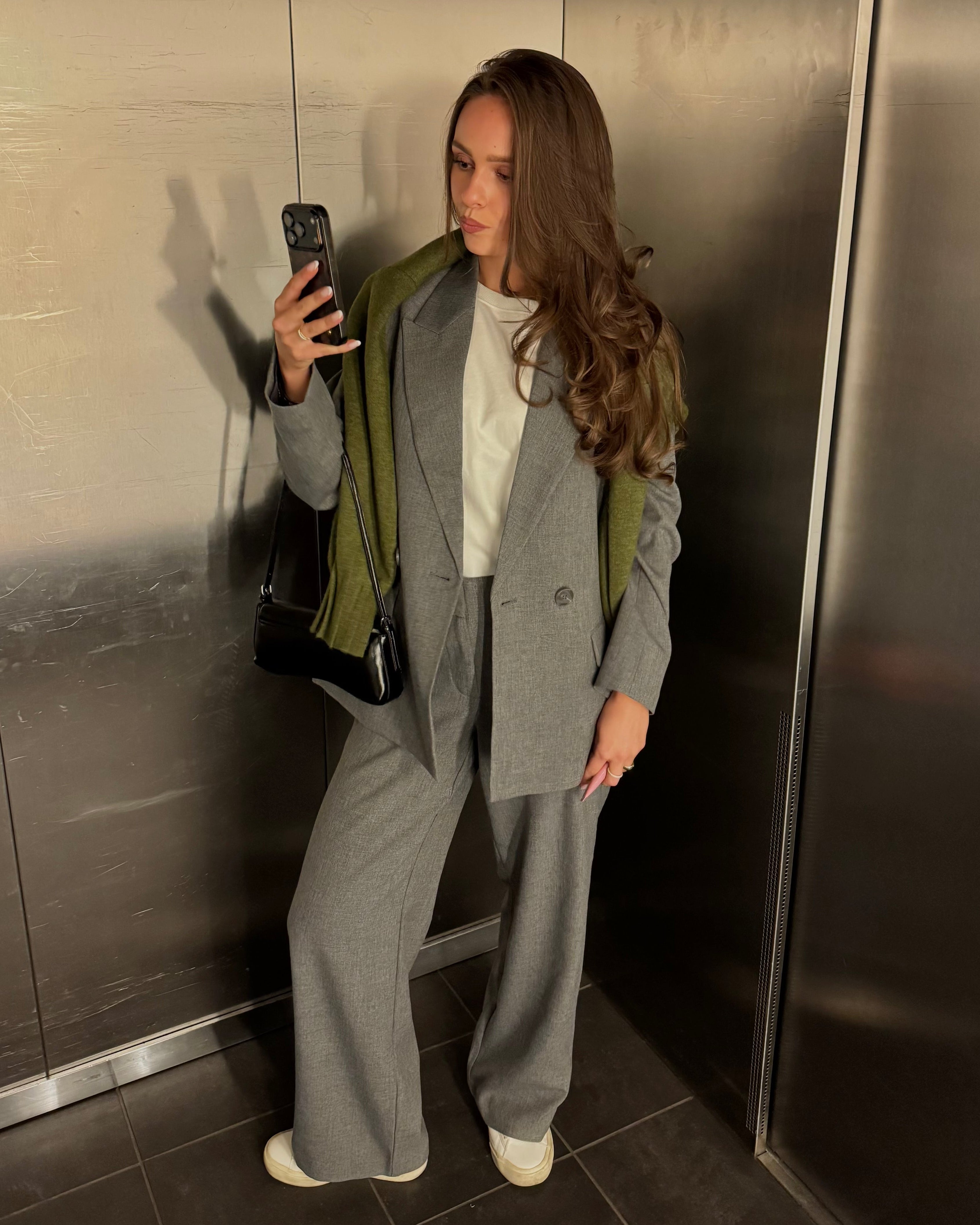 VMBESTIE Trousers - Medium Grey Melange