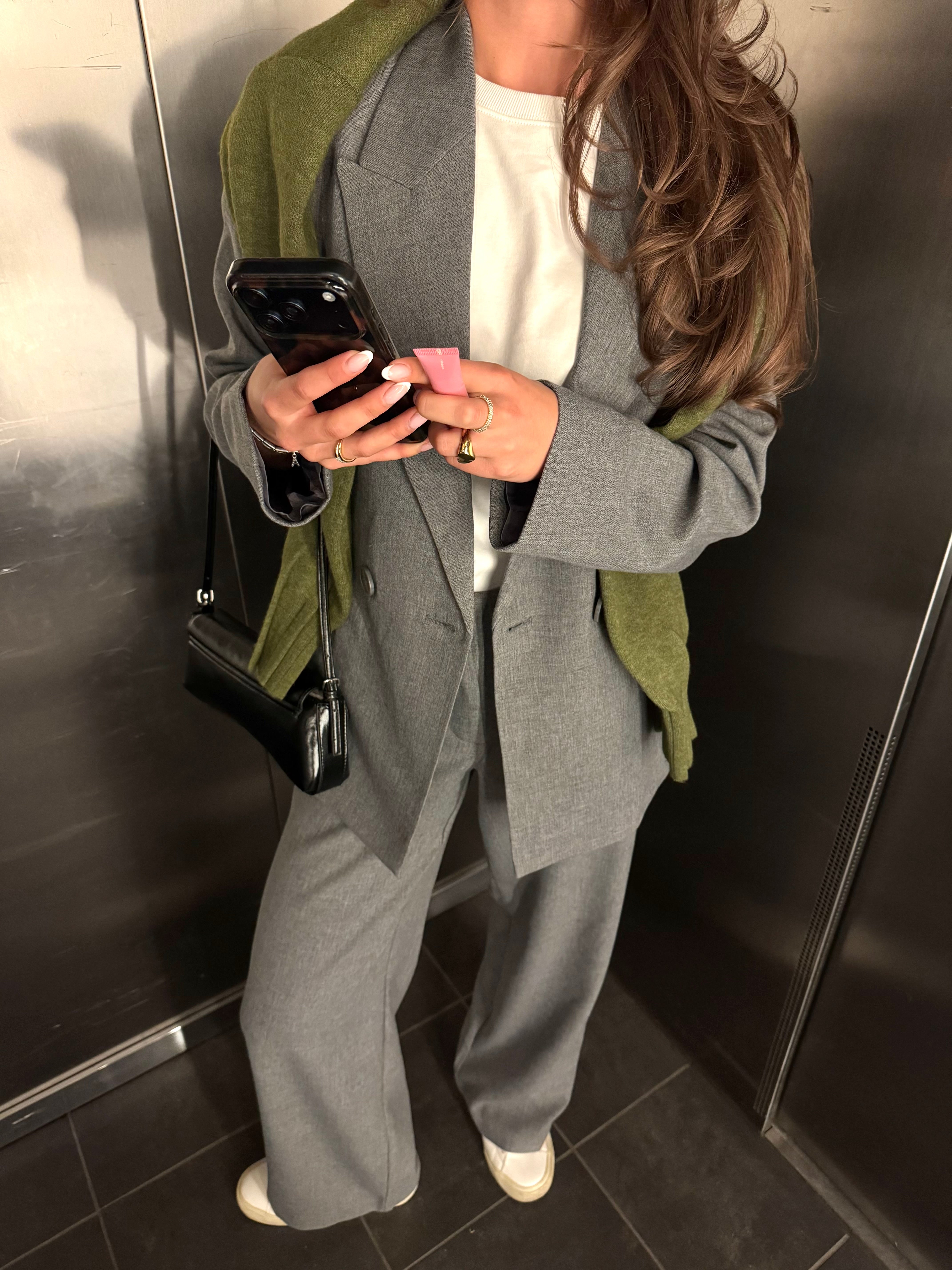 VMBESTIE Trousers - Medium Grey Melange
