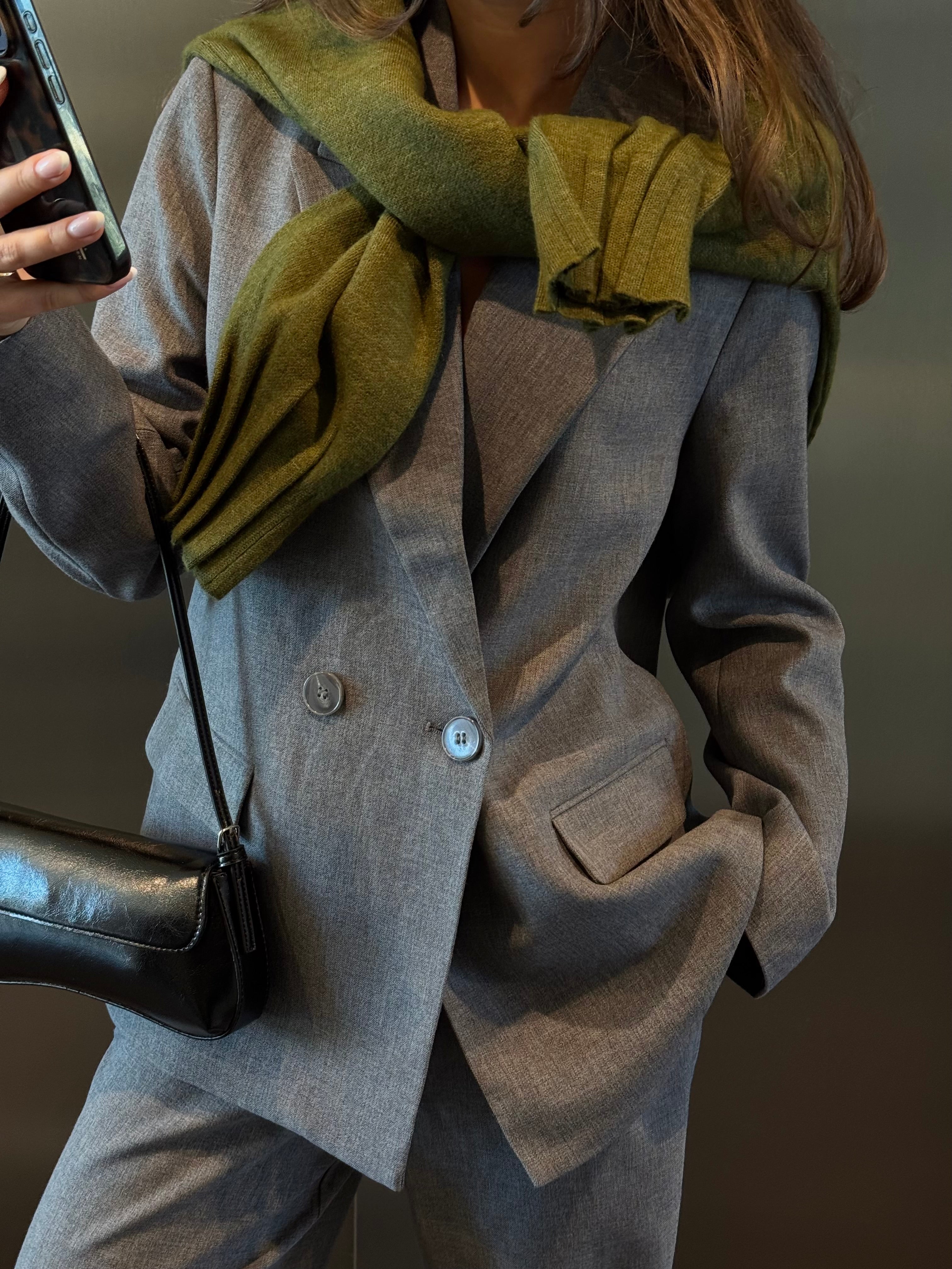 VMBESTIE Blazer - Medium Grey Melange