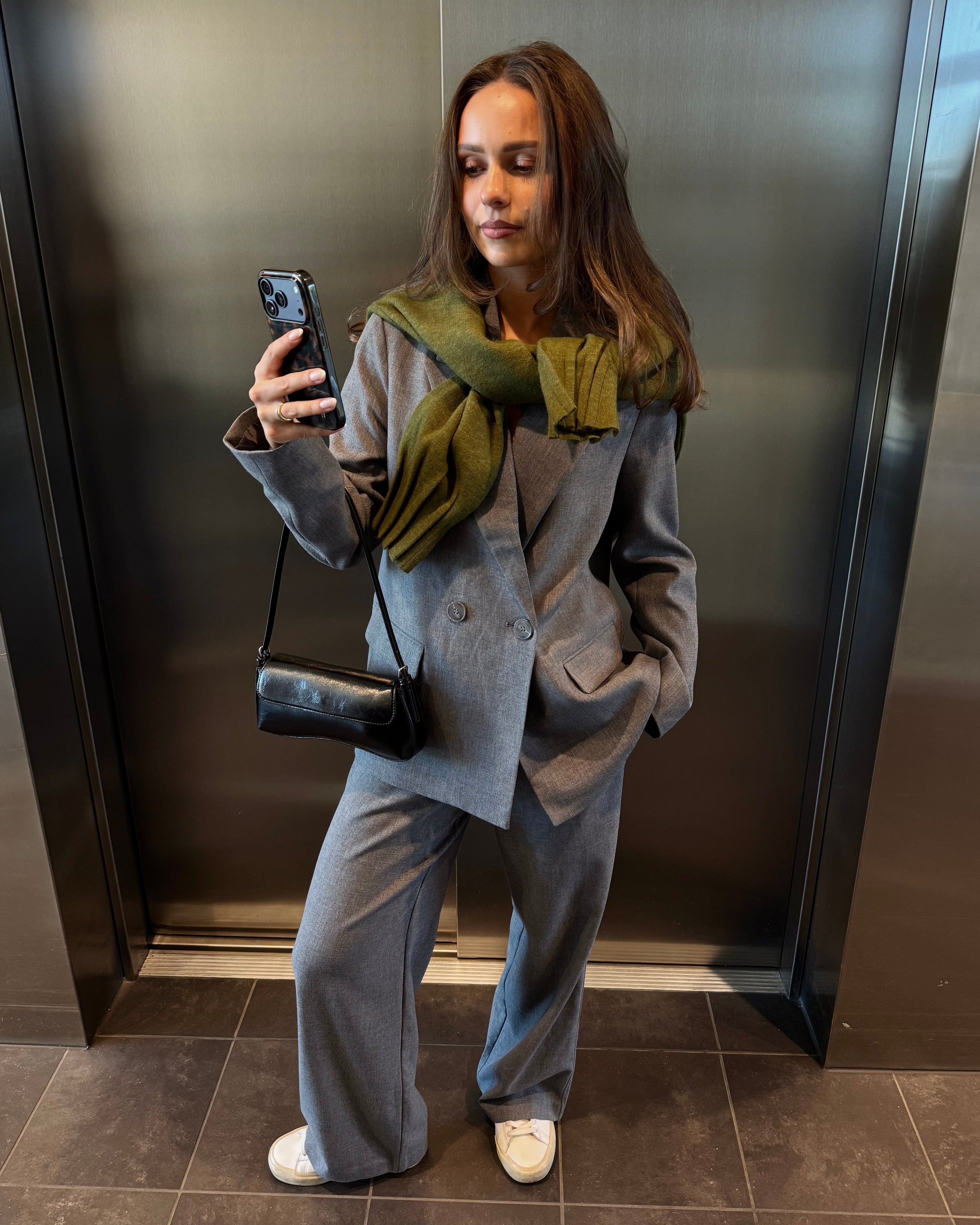 VMBESTIE Blazer - Medium Grey Melange