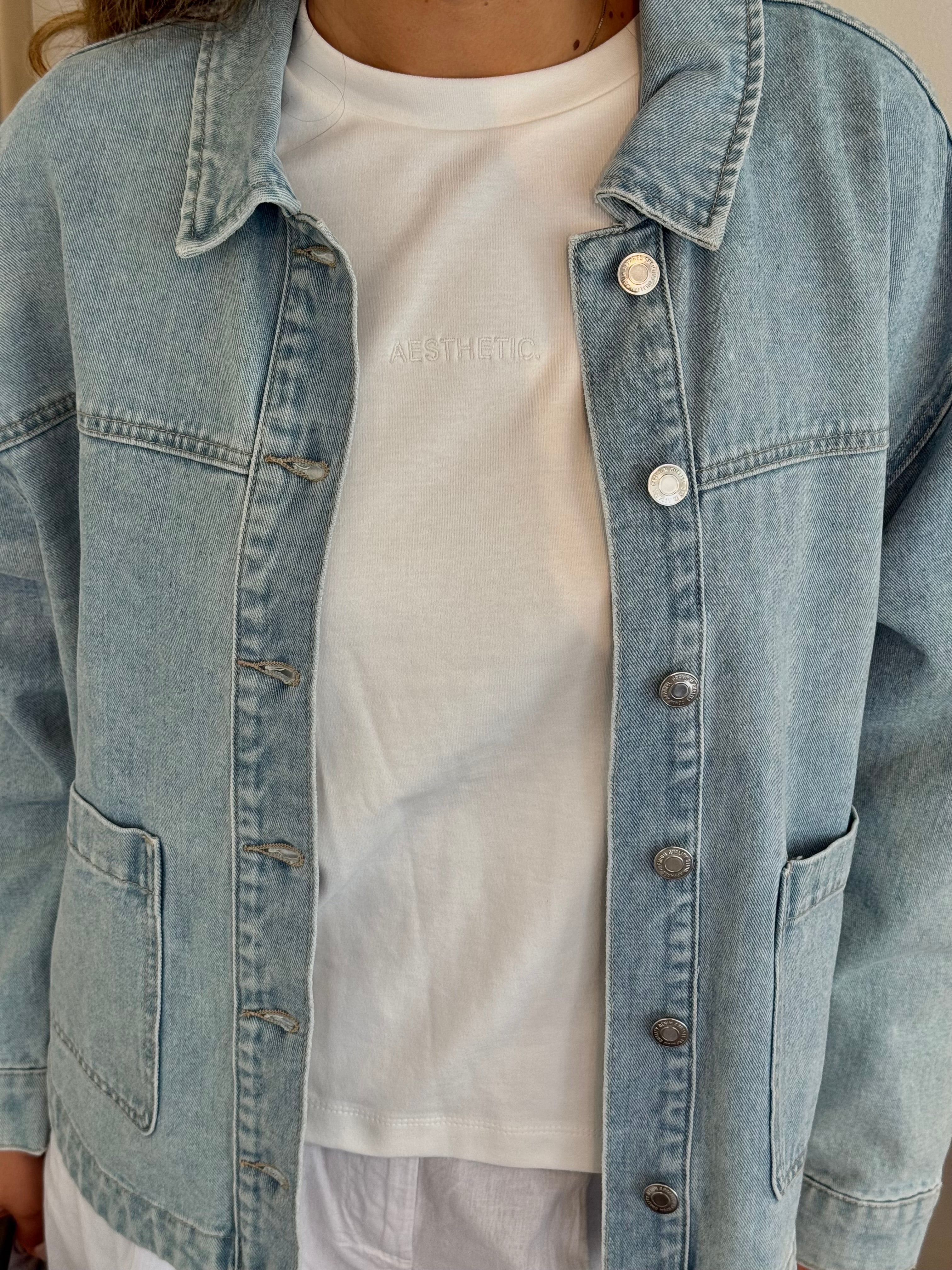 VMJAMIE Denim Jacket - Light Blue Denim