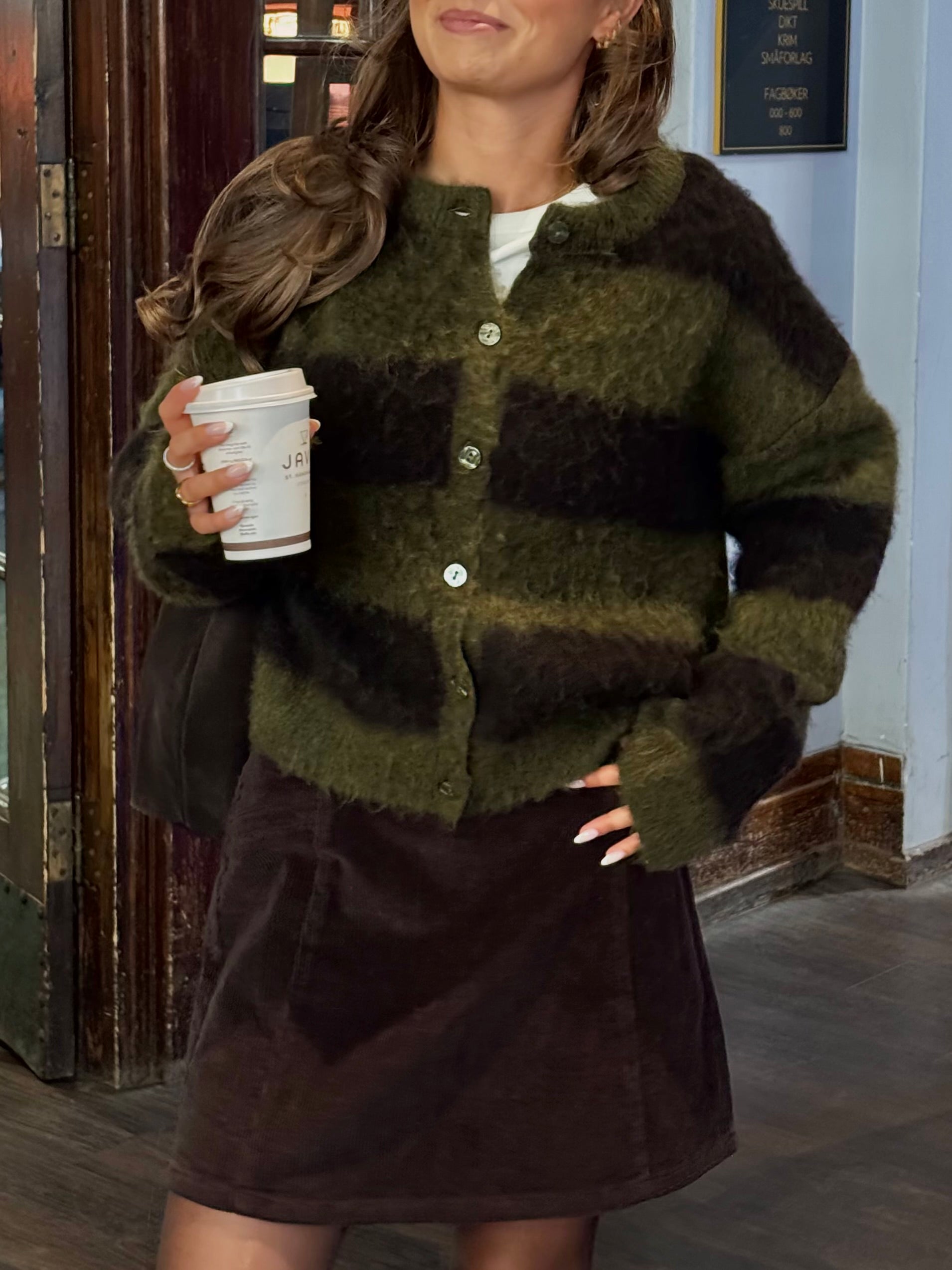 NMSOFF CARDIGAN - Chocolate Brown