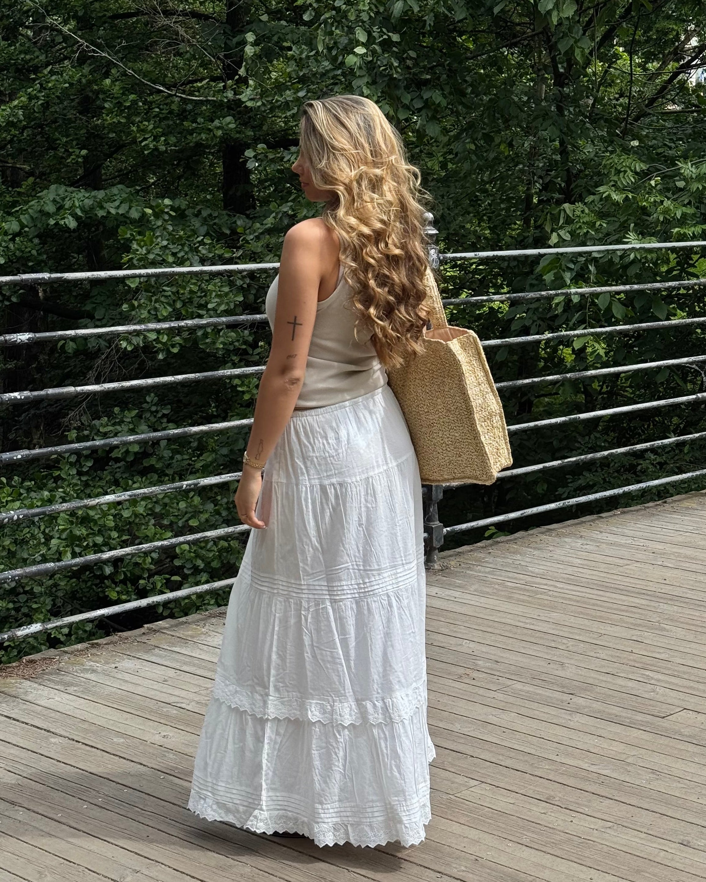 VMSANDY Long Skirt - Snow White