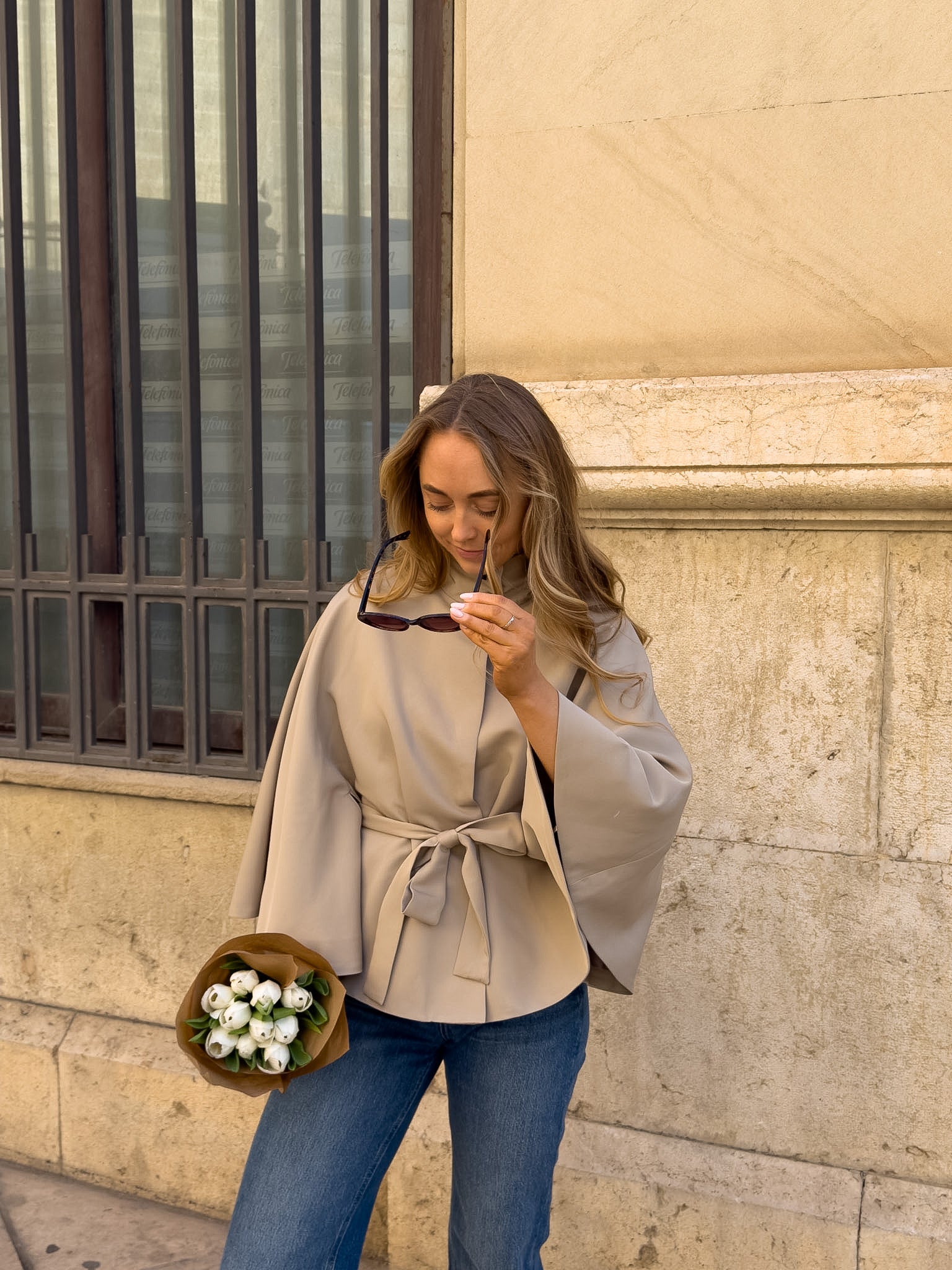 PCBERIT CAPE JACKET - Trench Coat