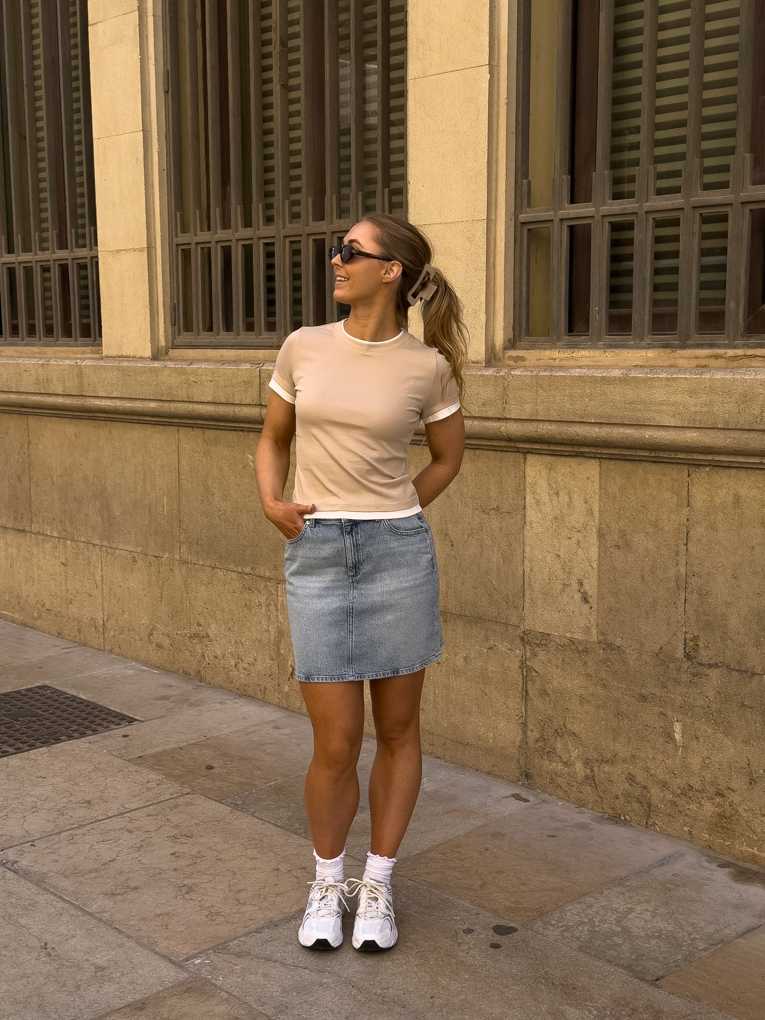 VMTESSA Skirt - Light Blue Denim