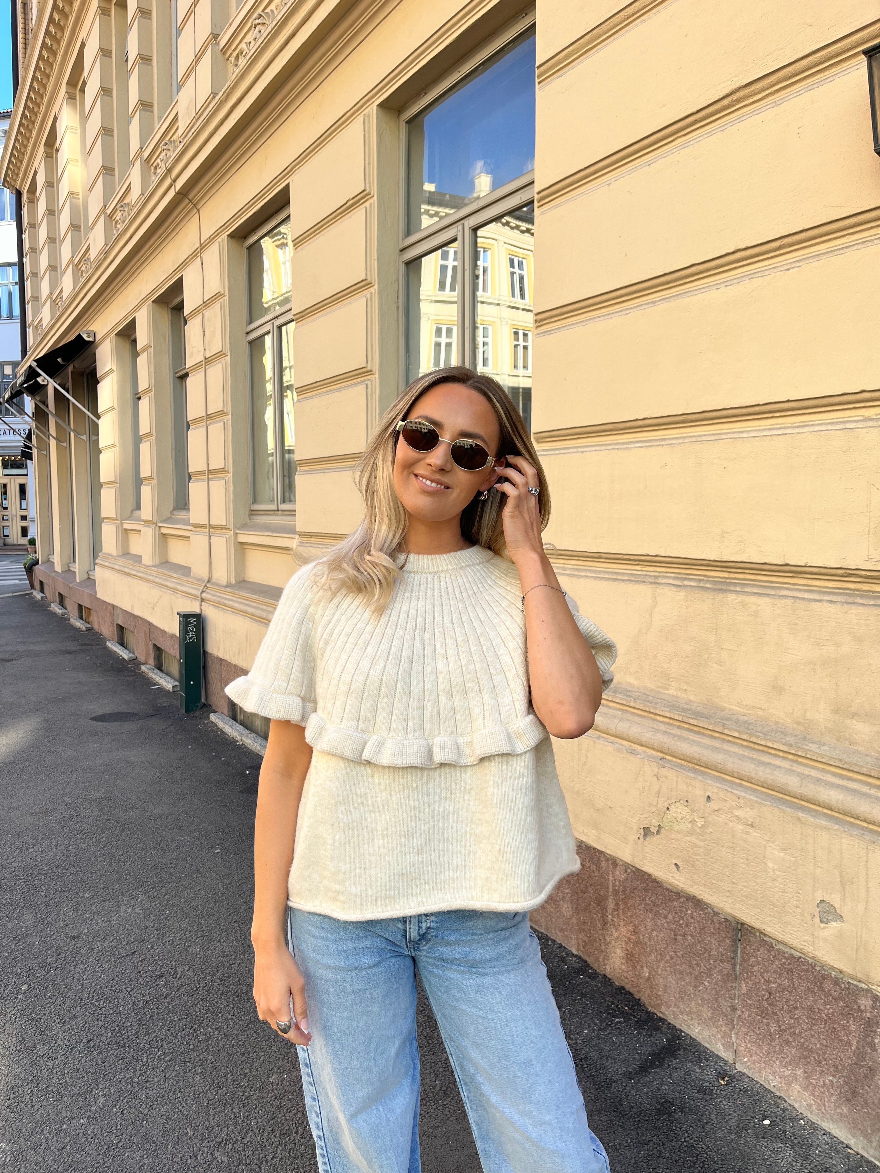 PCBEI Knit Top - Egret