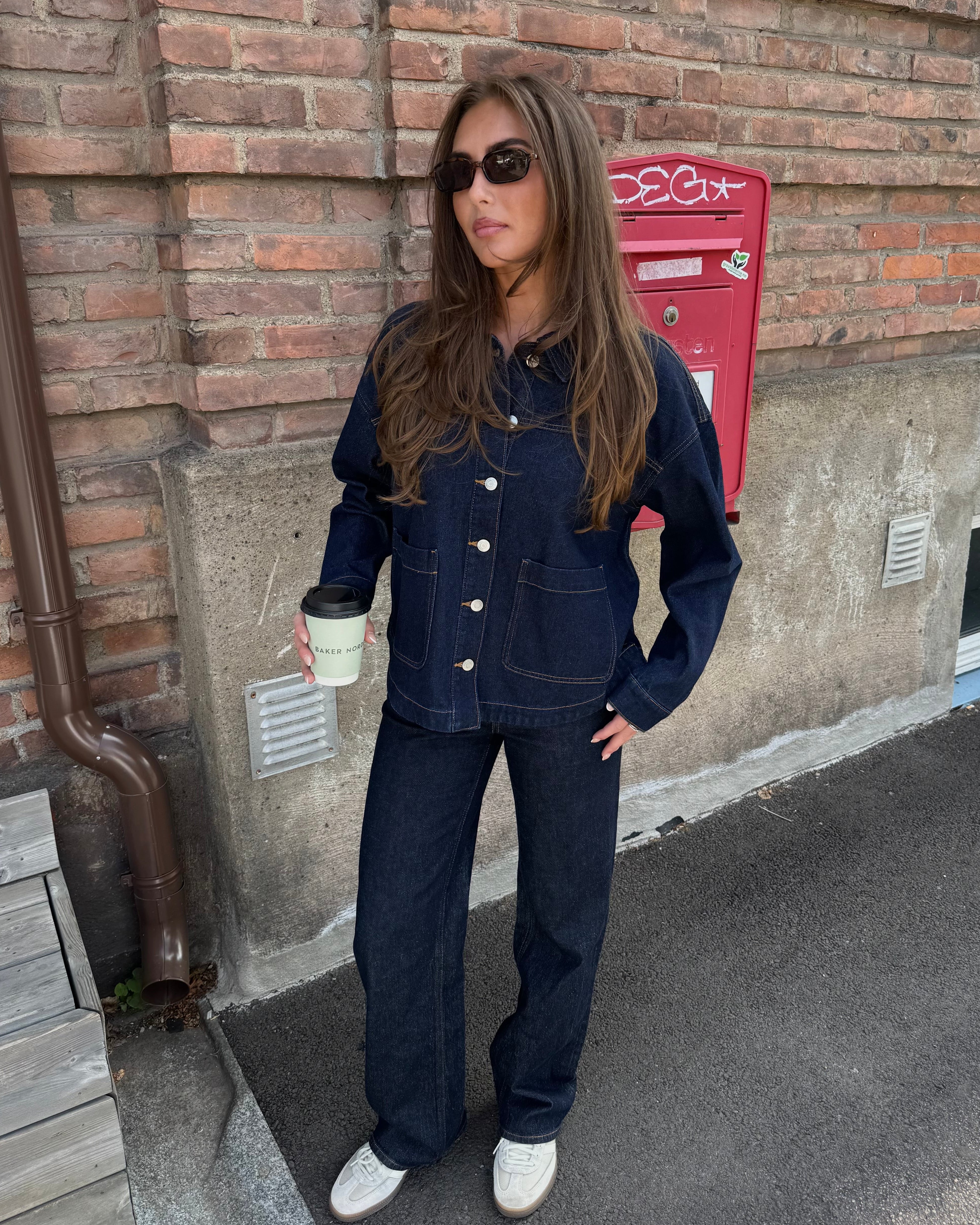 VMJAMIE Denim Jacket - Dark Blue Denim