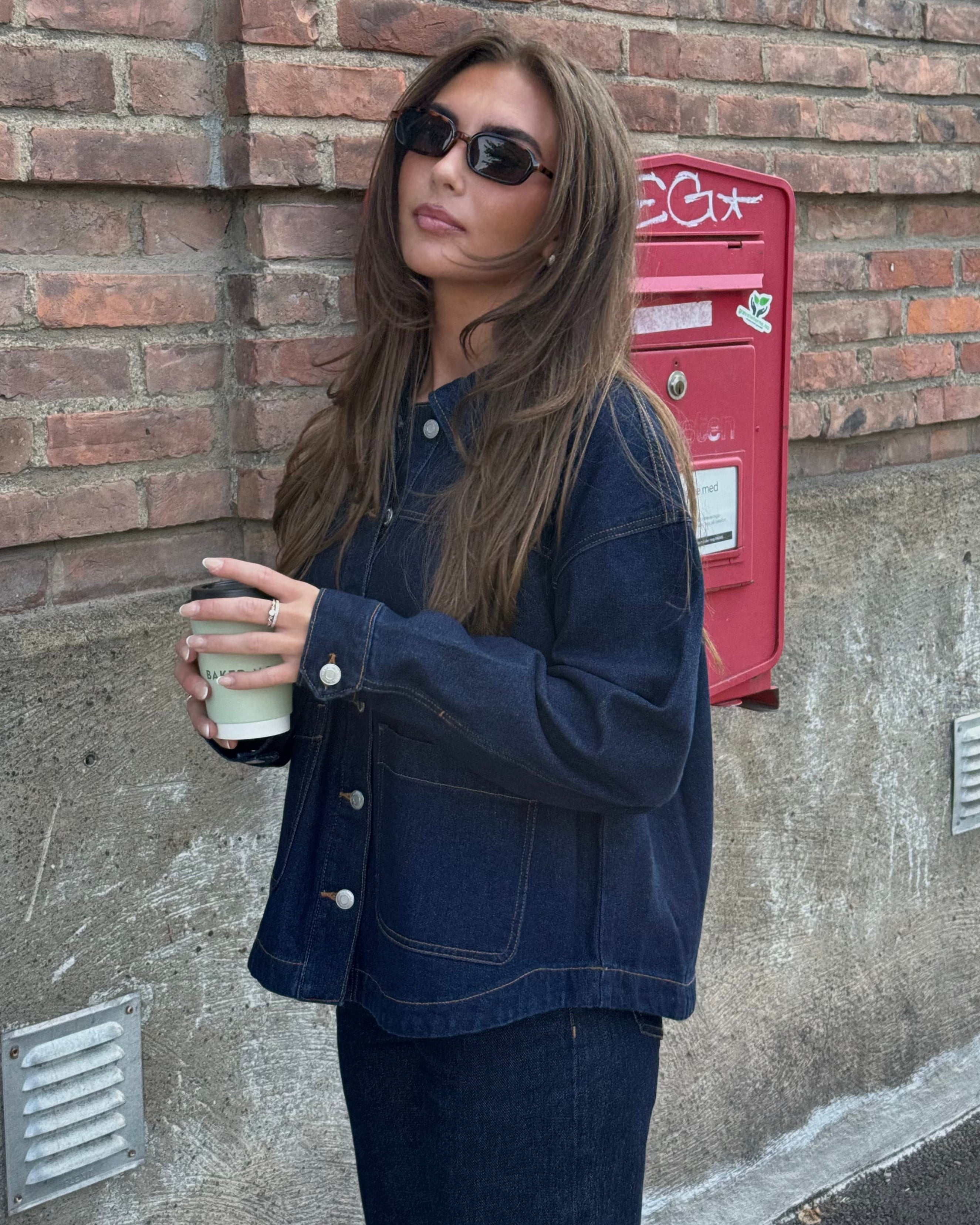 VMJAMIE Denim Jacket - Dark Blue Denim