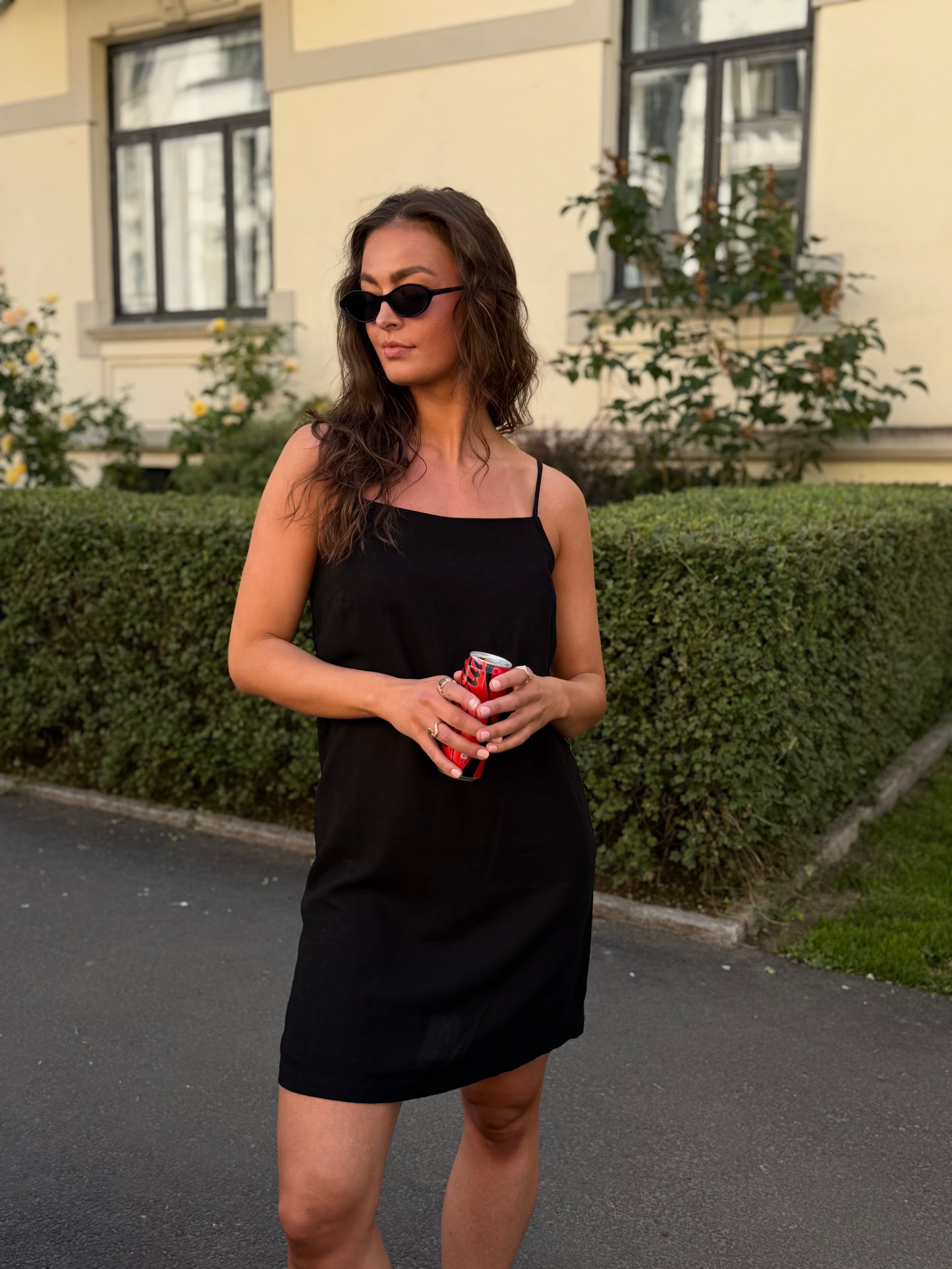PCPIA Short Dress - Black