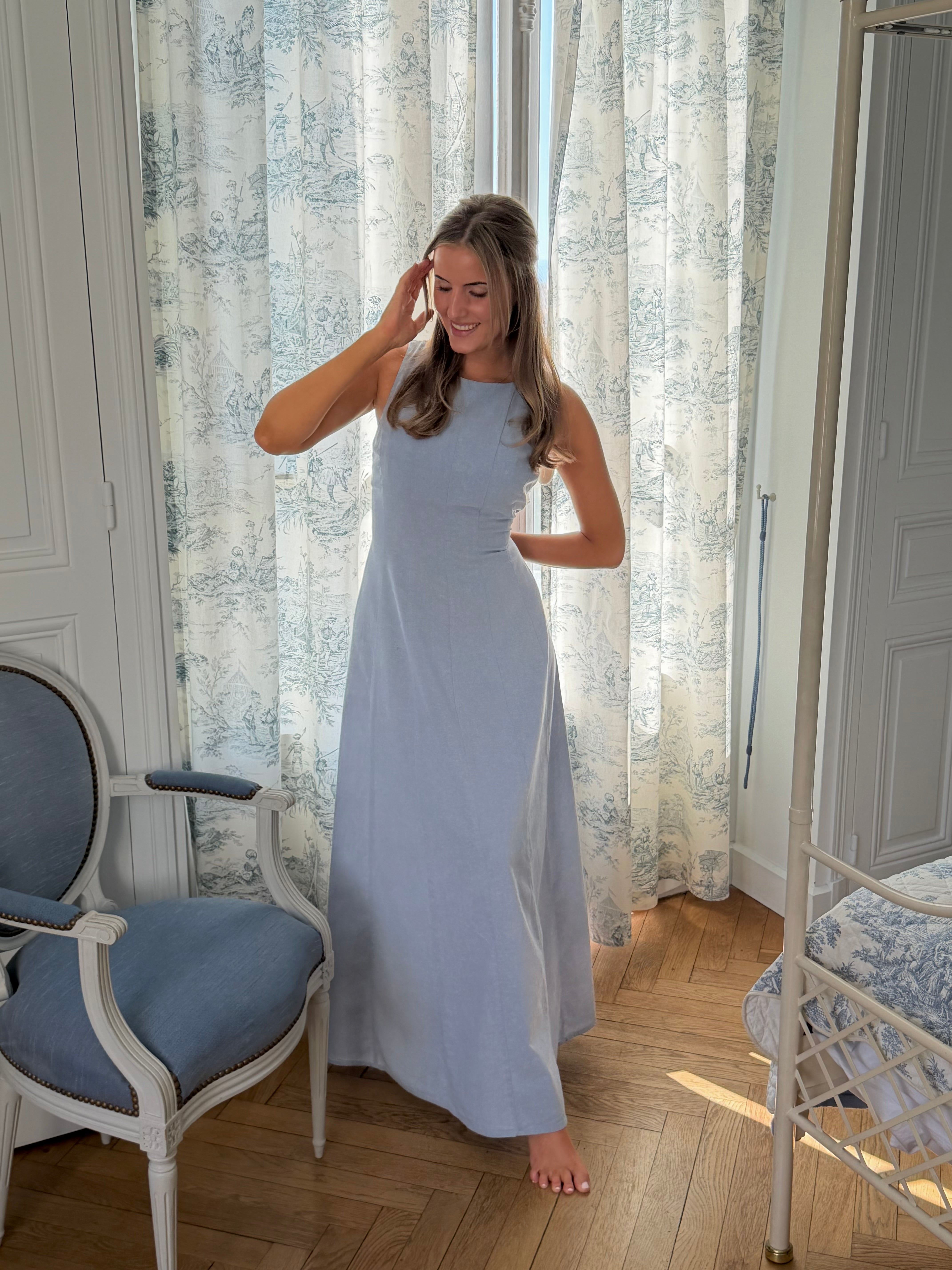 VMNORMA Long Dress - Light Blue