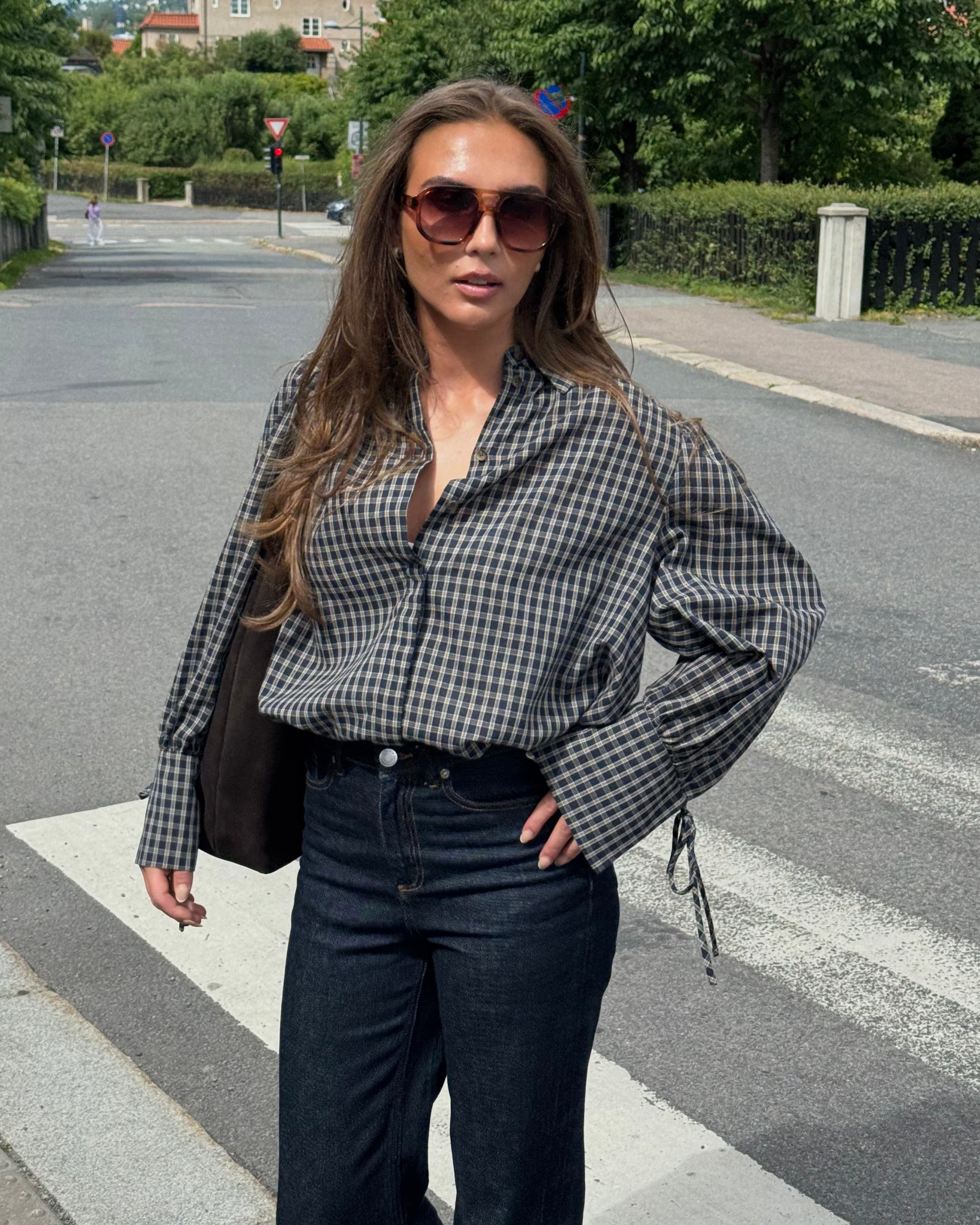 PCJUNE Shirt - Maritime Blue