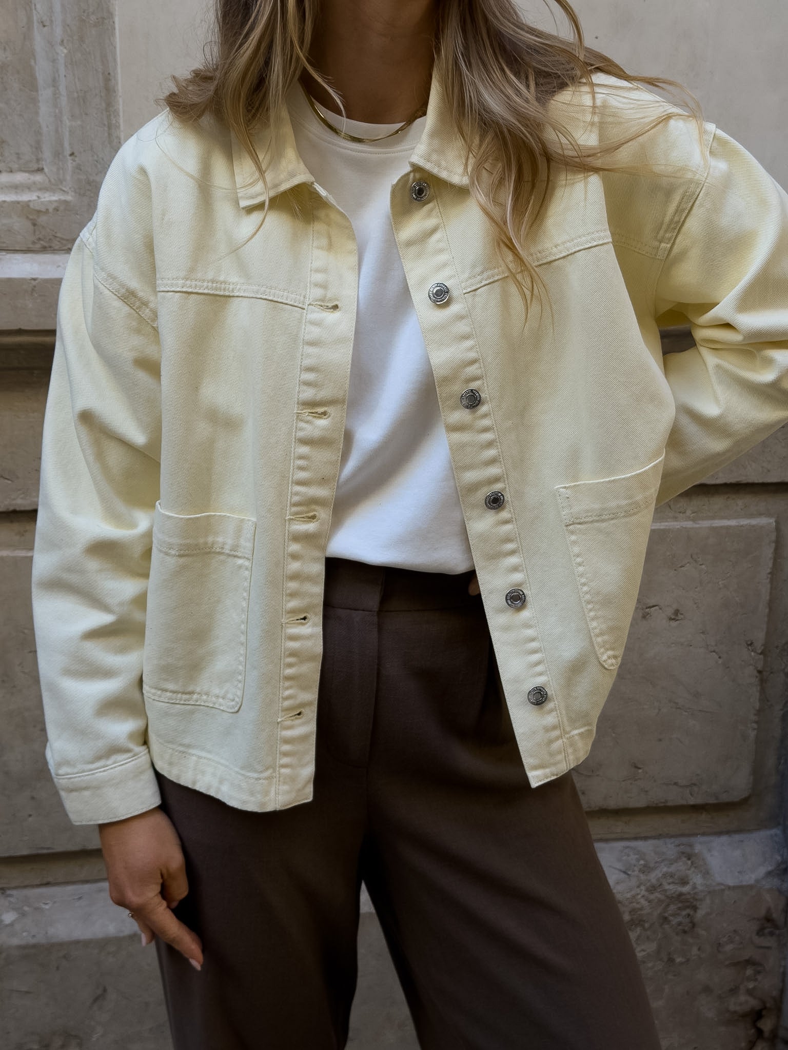 VMJAMIE Denim Jacket - Mellow Yellow