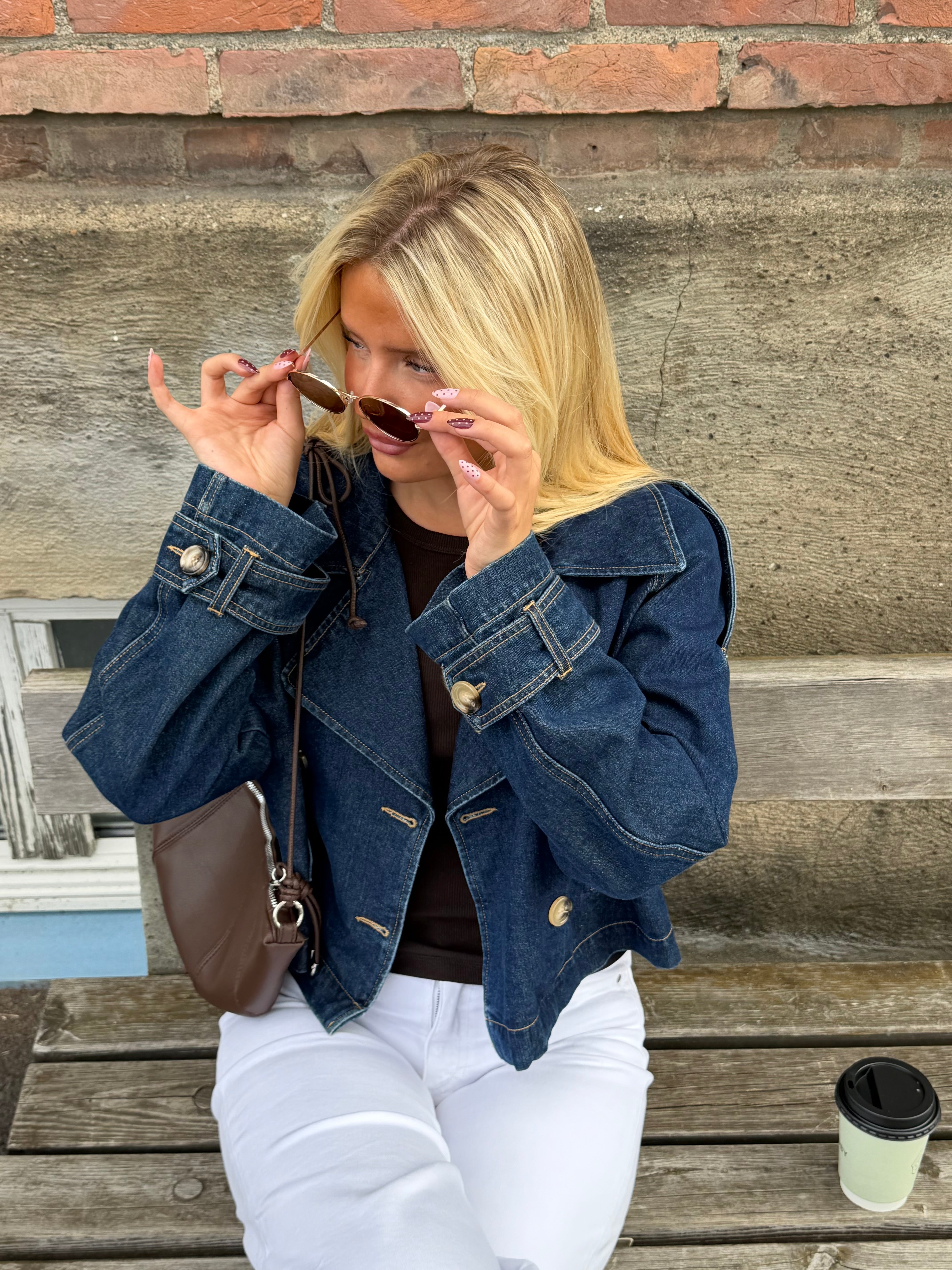 VMLELOU Jacket - Dark Blue Denim
