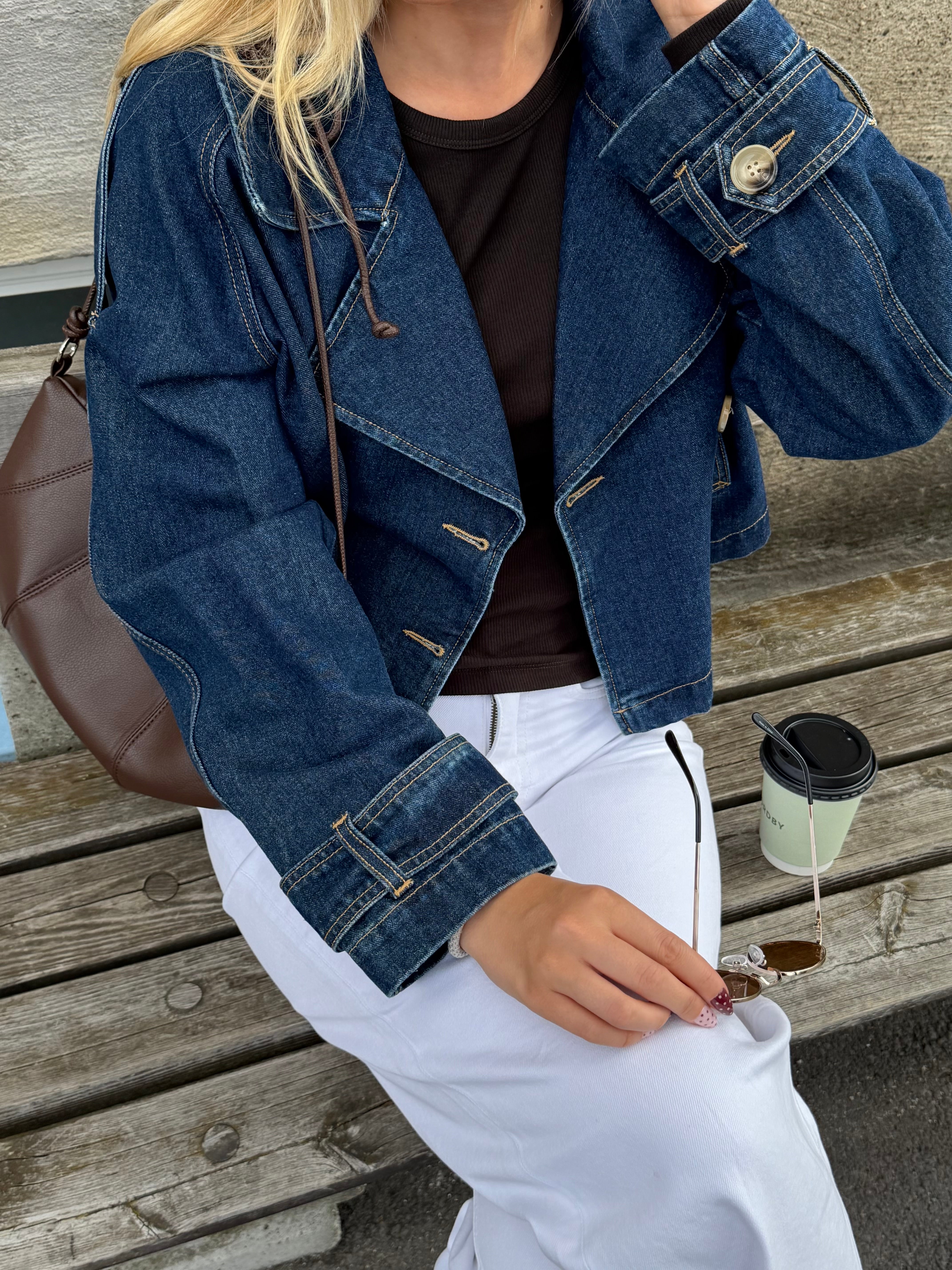 VMLELOU Jacket - Dark Blue Denim