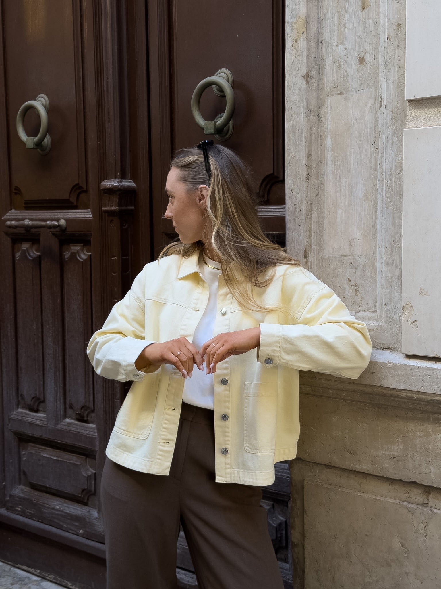 VMJAMIE Denim Jacket - Mellow Yellow